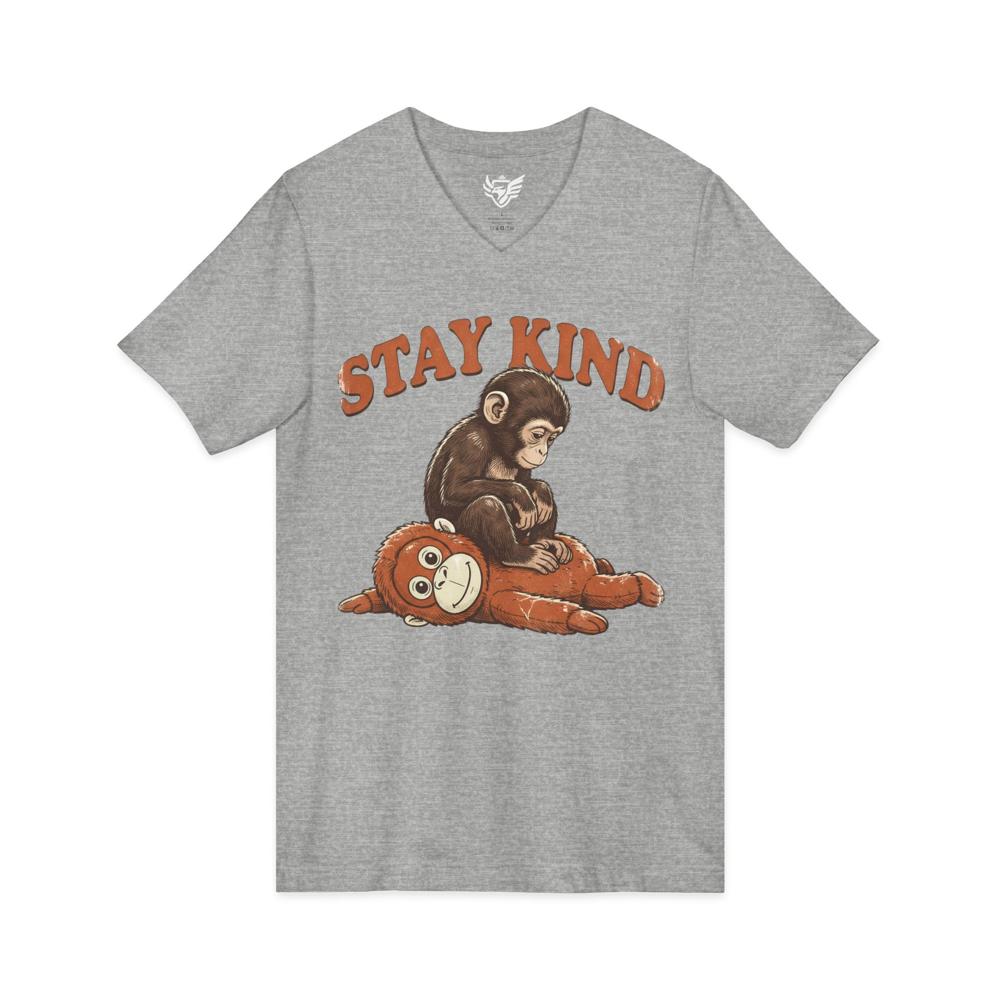 Stay Kind Jersey Short Sleeve V-Neck Tee