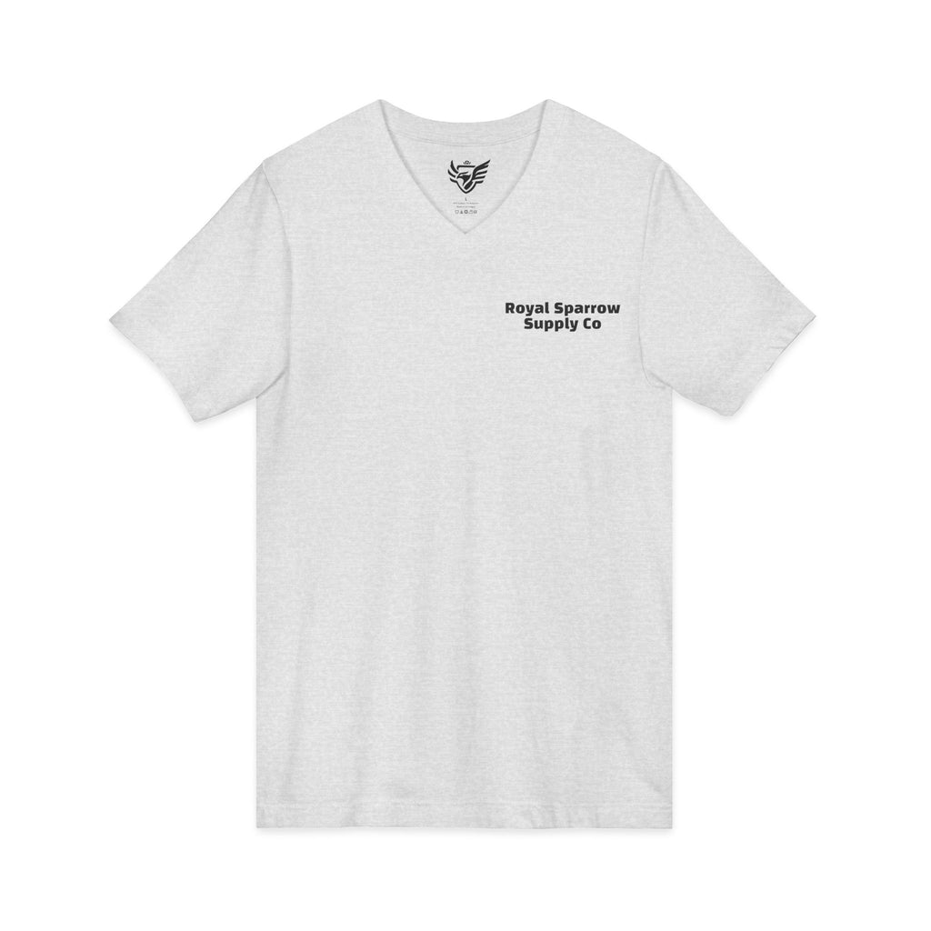 Royal Sparrow Jersey Short Sleeve V-Neck Tee
