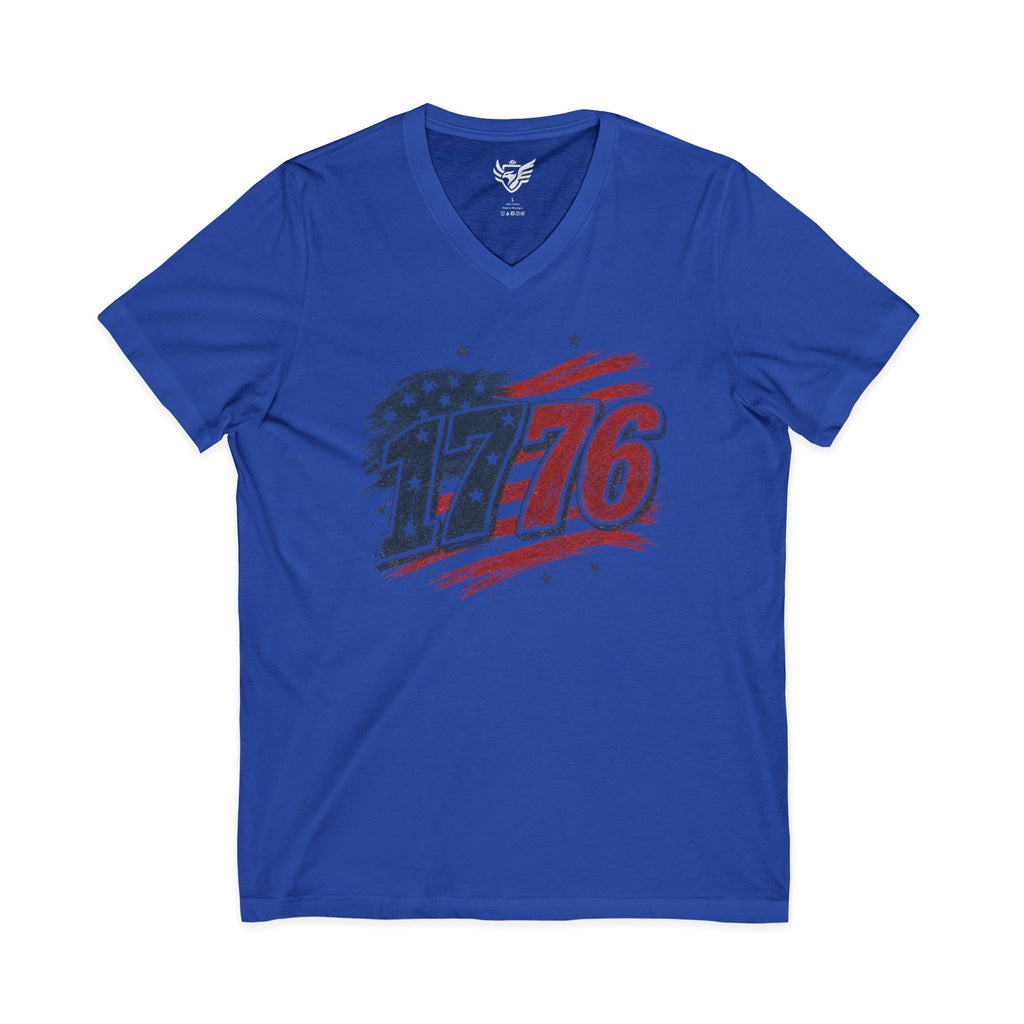 1776 Jersey Short Sleeve V-Neck Tee