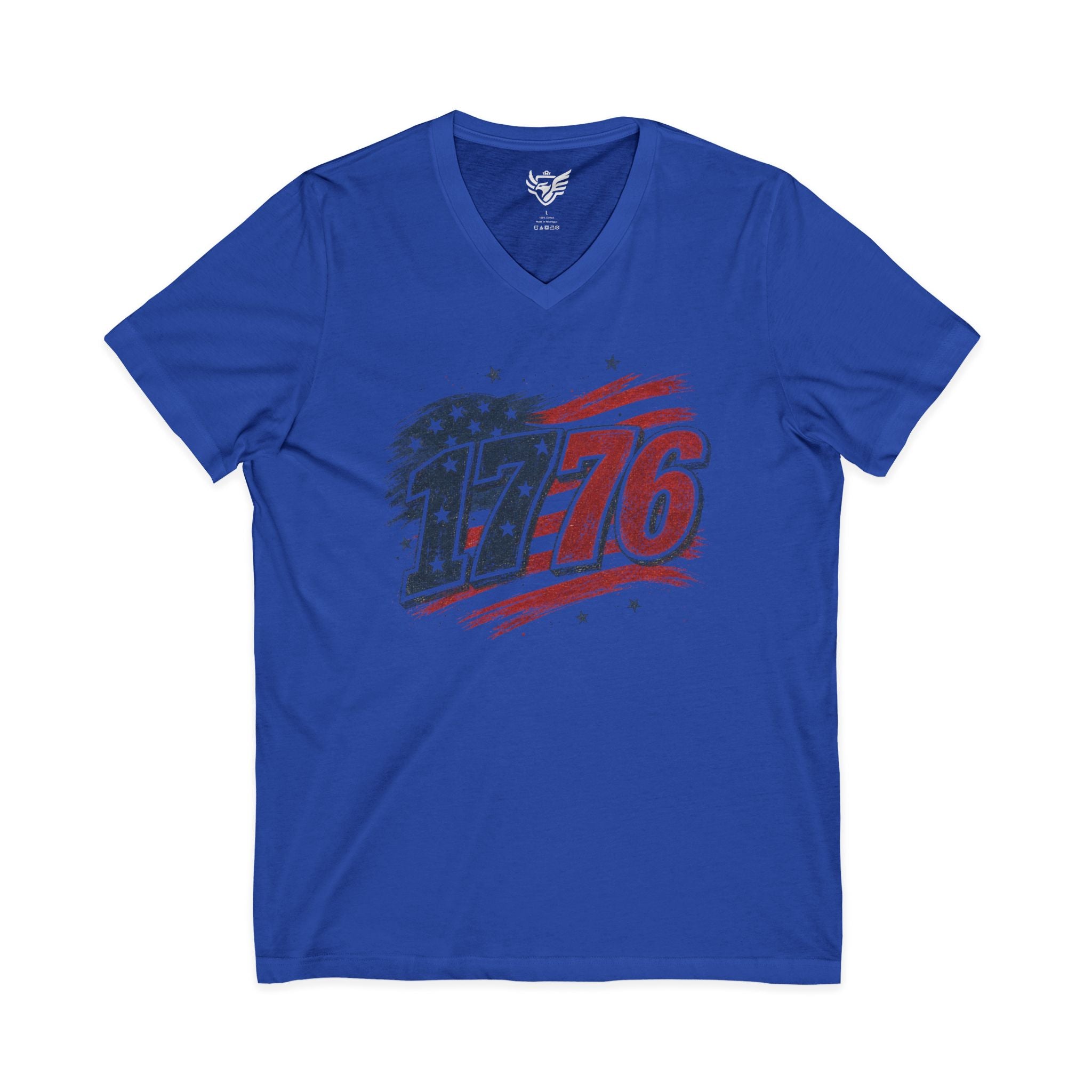 1776 Jersey Short Sleeve V-Neck Tee