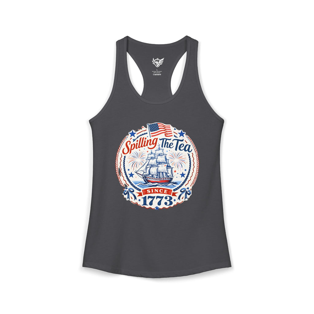 Spilling The Tea Ideal Racerback Tank