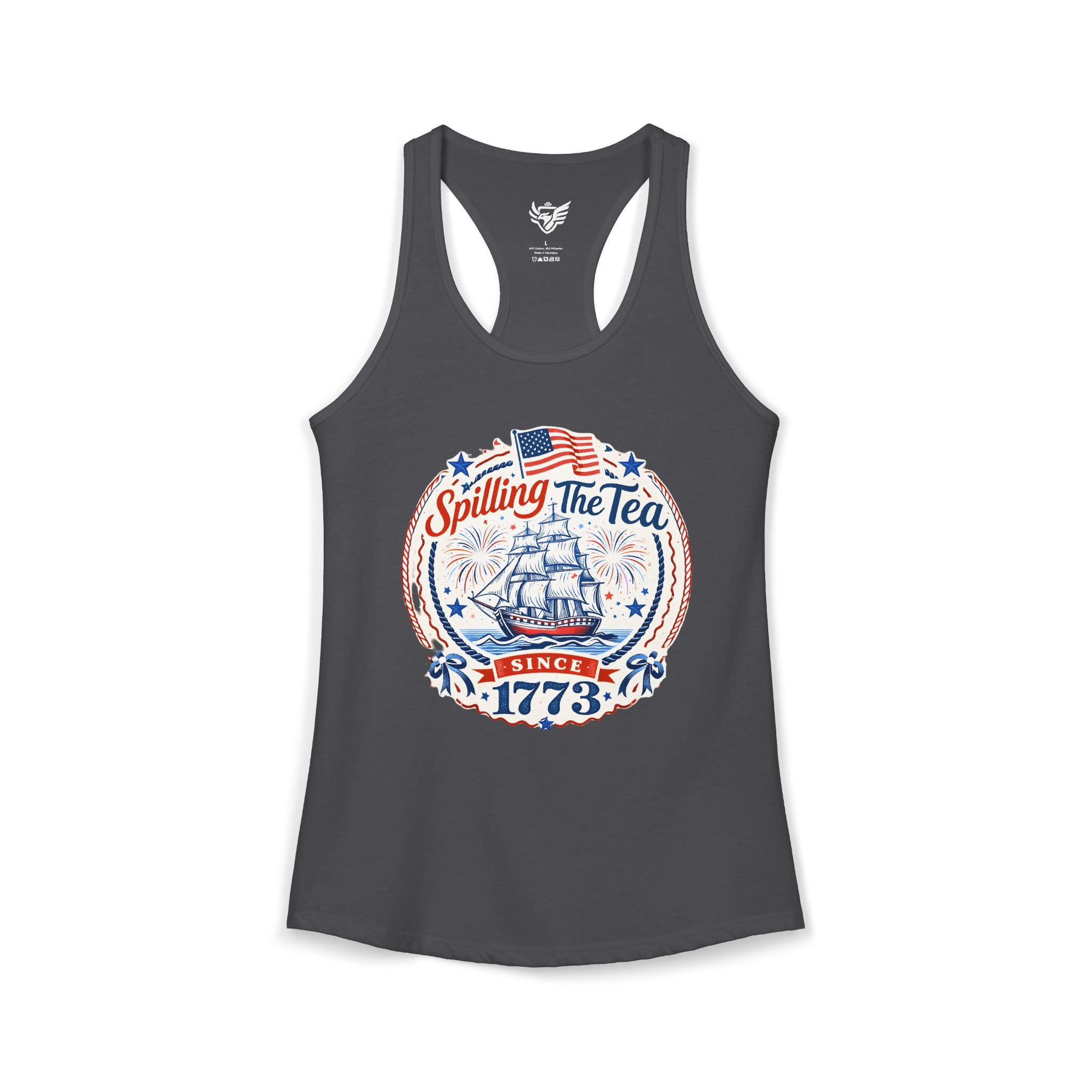 Spilling The Tea Ideal Racerback Tank