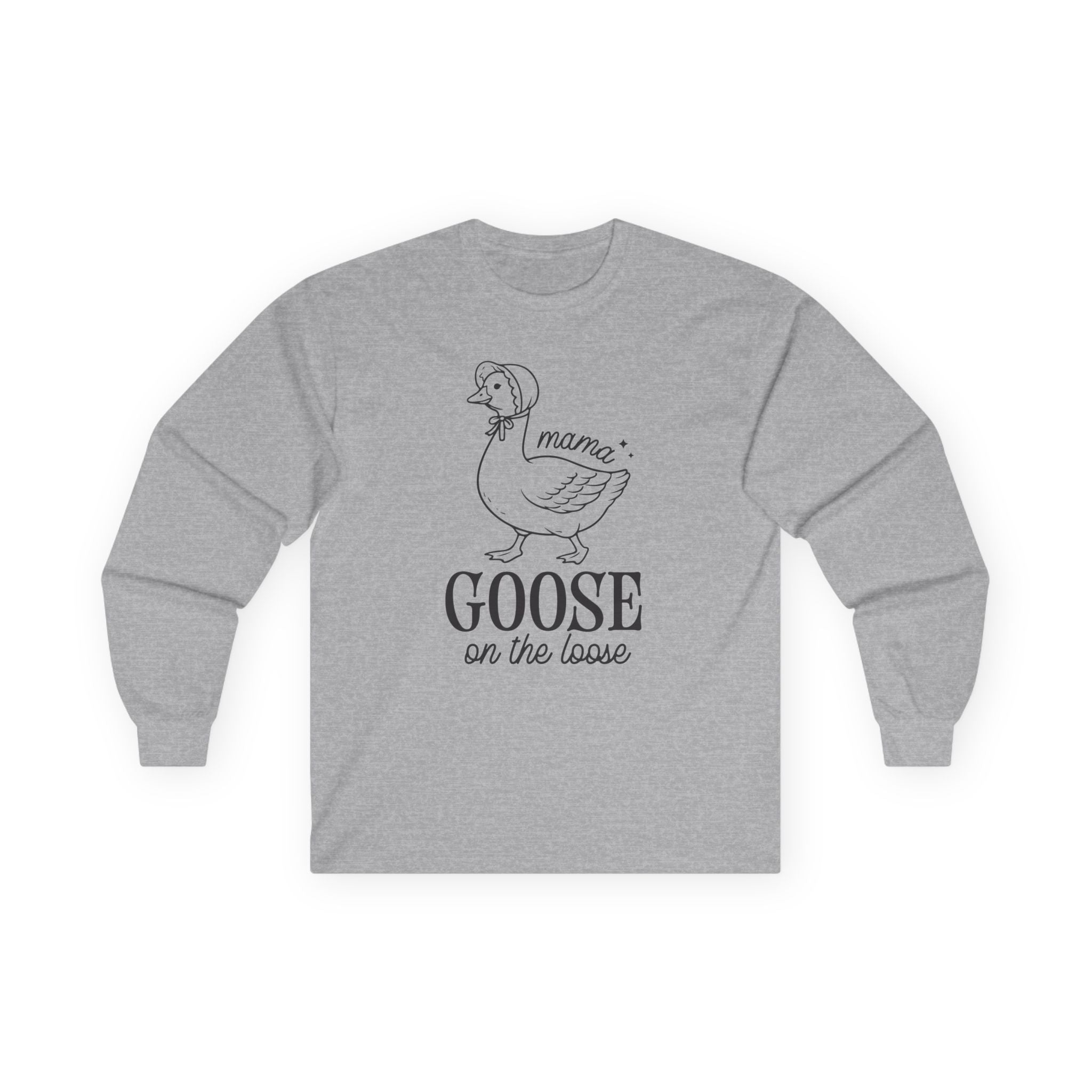 Mama Goose on the Loose Cotton Long Sleeve Tee