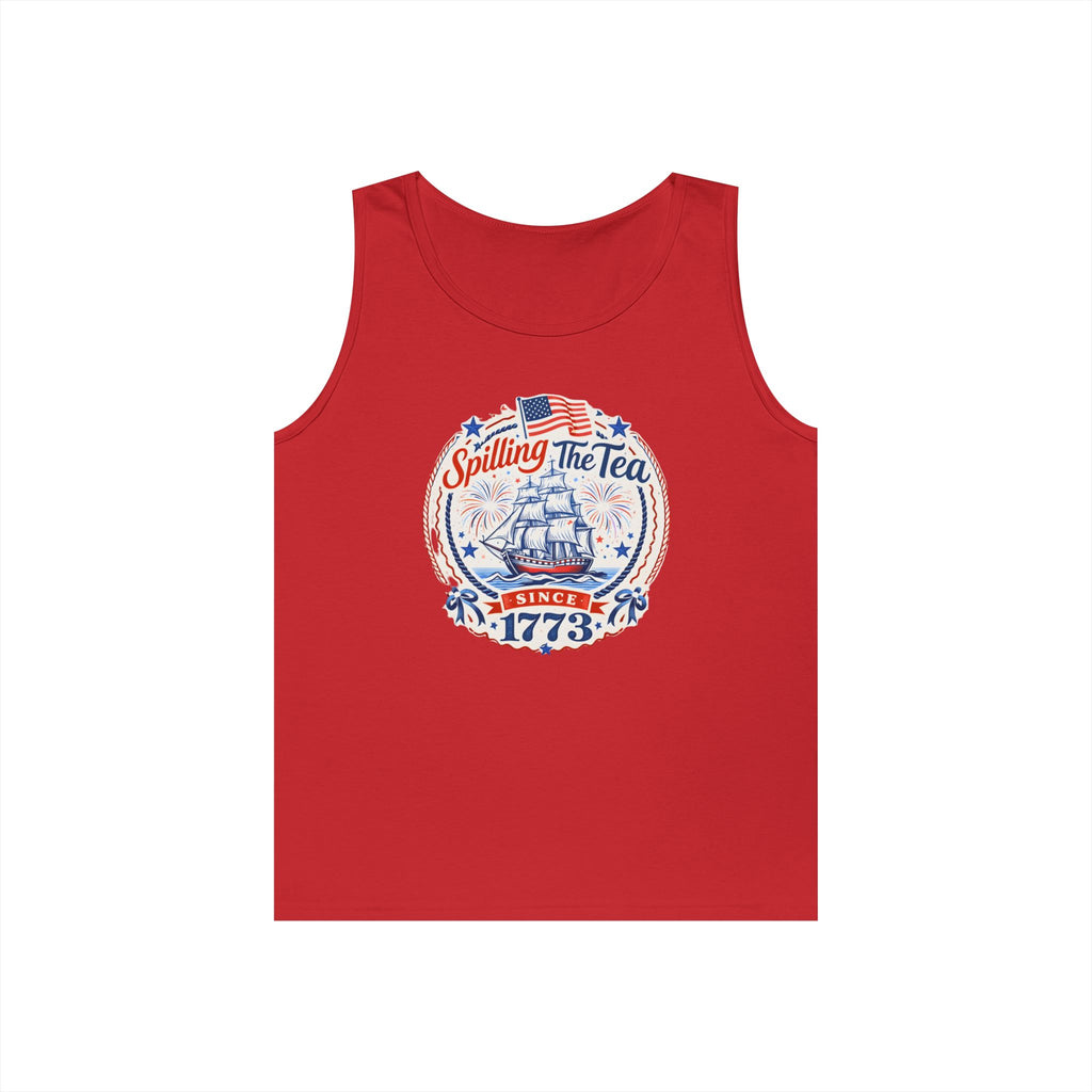 Spilling The Tea Heavy Cotton Tank Top