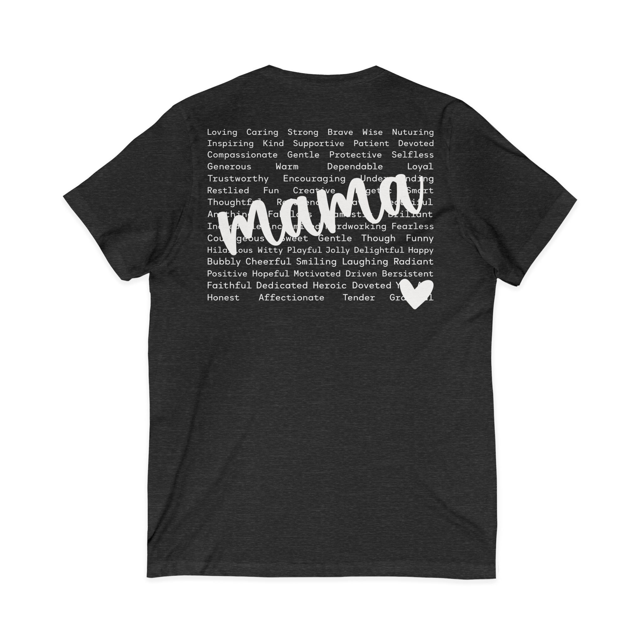 Mama Jersey Short Sleeve V-Neck Tee