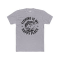 Fishing Is My Happy Place Cotton Crew Tee
