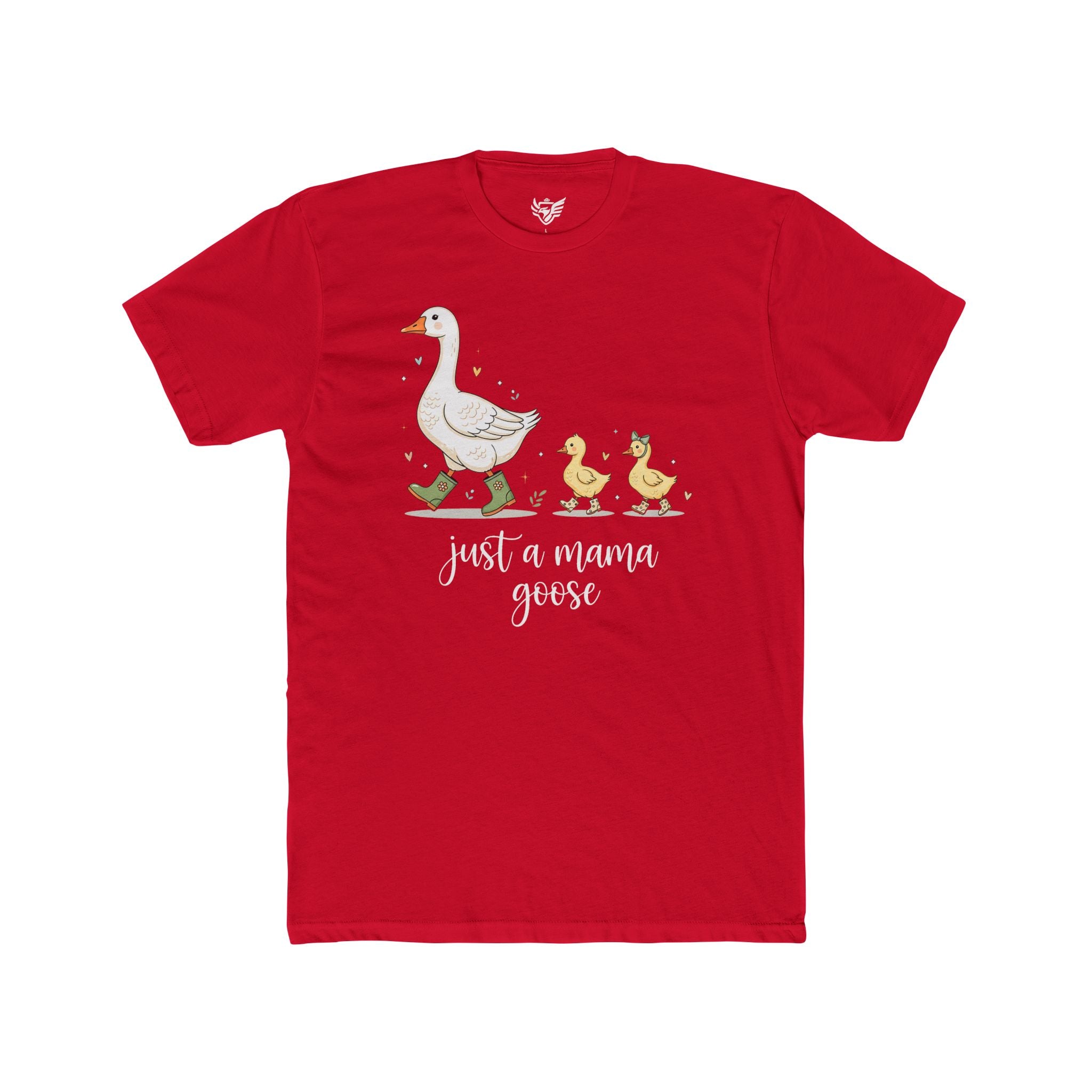 Just A Momma Goose Cotton Crew Tee
