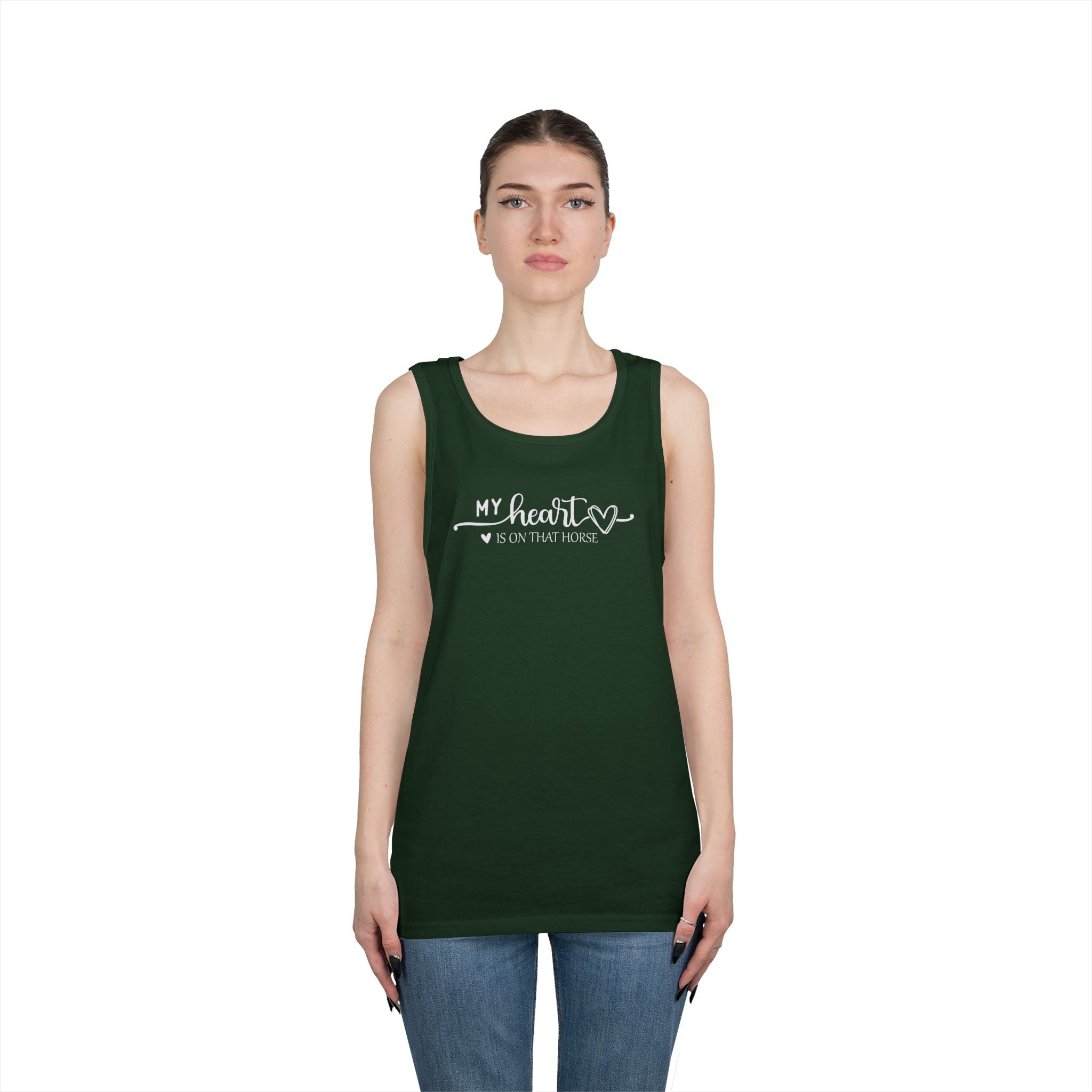 Heart on Horse Heavy Cotton Tank Top
