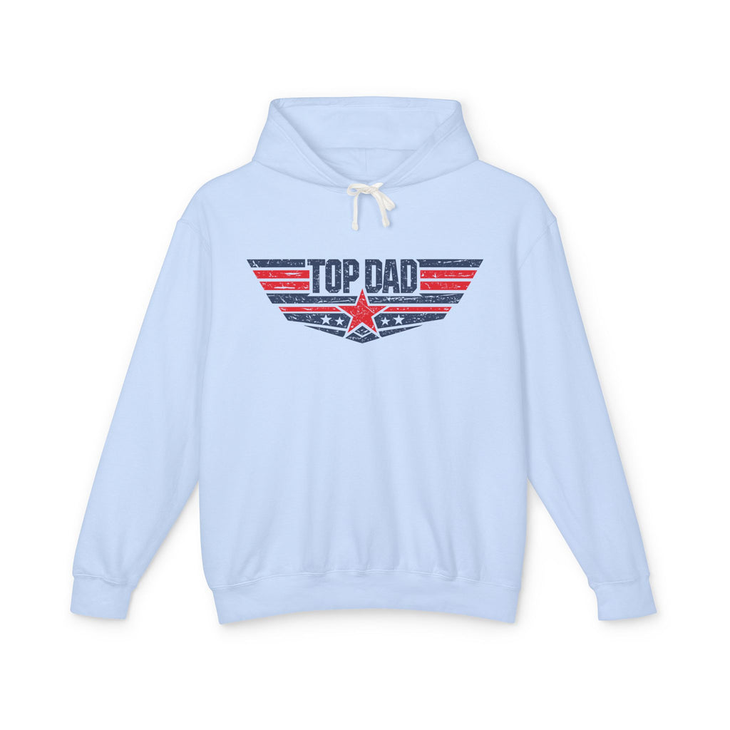 Top Dad Lightweight Hooded Sweatshirt