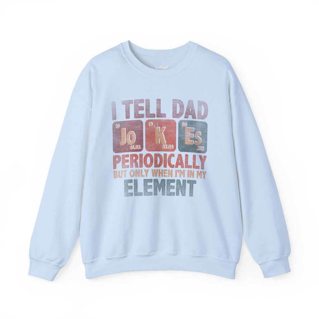 Dad Jokes Periodically Heavy Blend™ Crewneck Sweatshirt