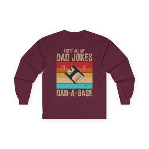 Dad-A-Base Cotton Long Sleeve Tee