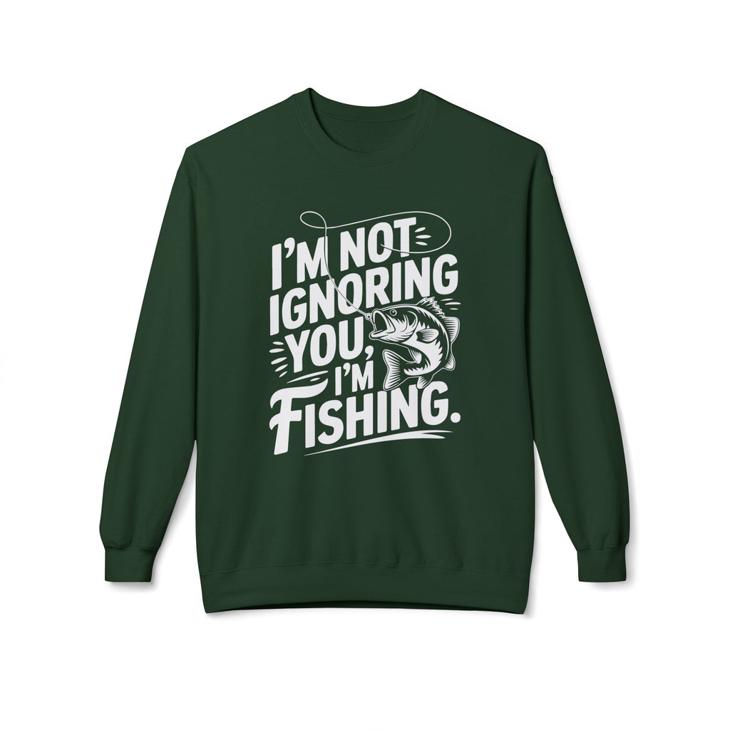 I'm Not Ignoring You Midweight Softstyle Fleece Crewneck Sweatshirt