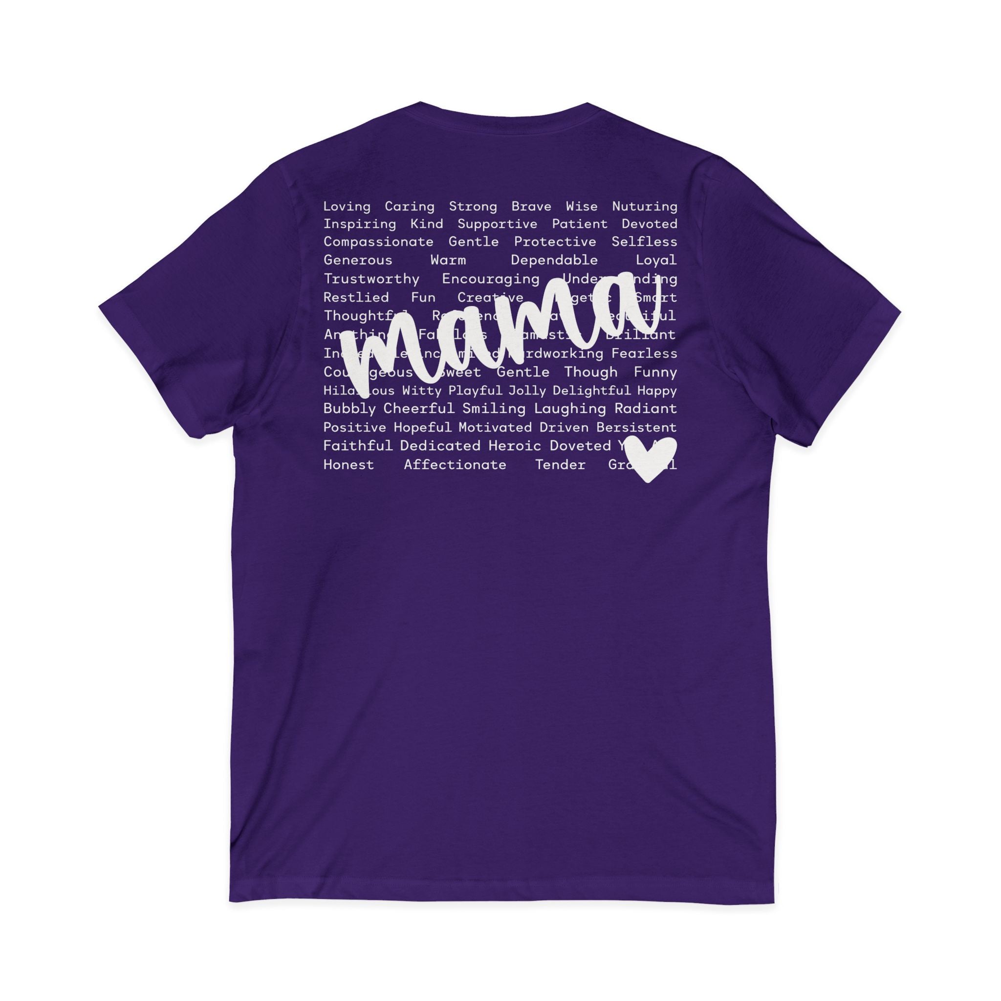 Mama Jersey Short Sleeve V-Neck Tee
