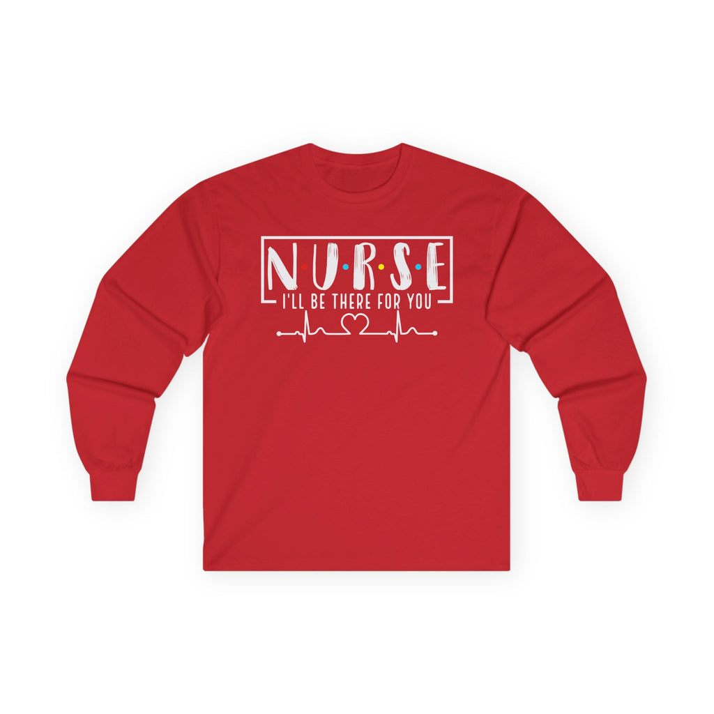 Friends Theme Nurse Cotton Long Sleeve Tee