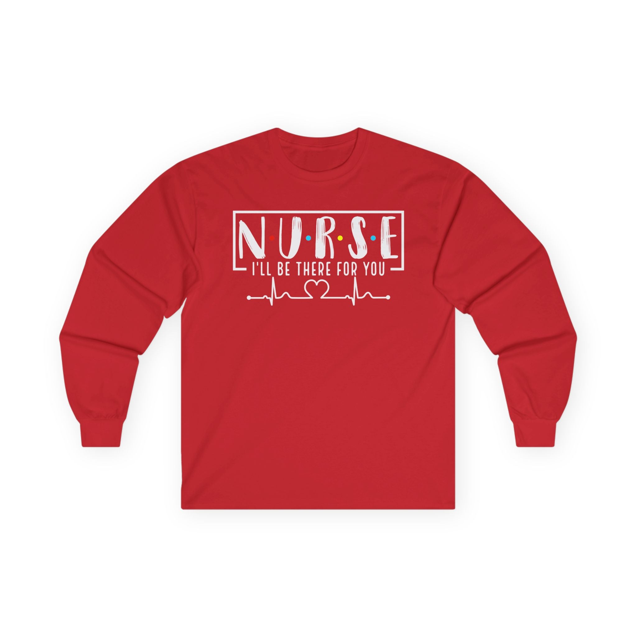 Friends Theme Nurse Cotton Long Sleeve Tee