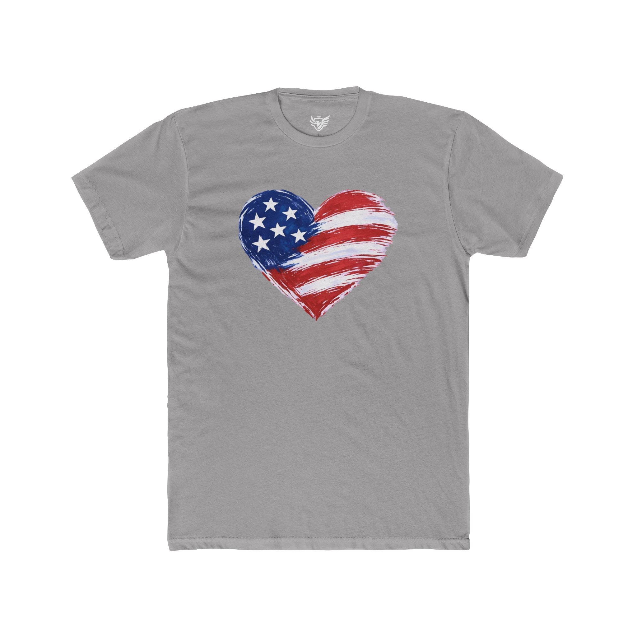 Heart Flag Cotton Crew Tee
