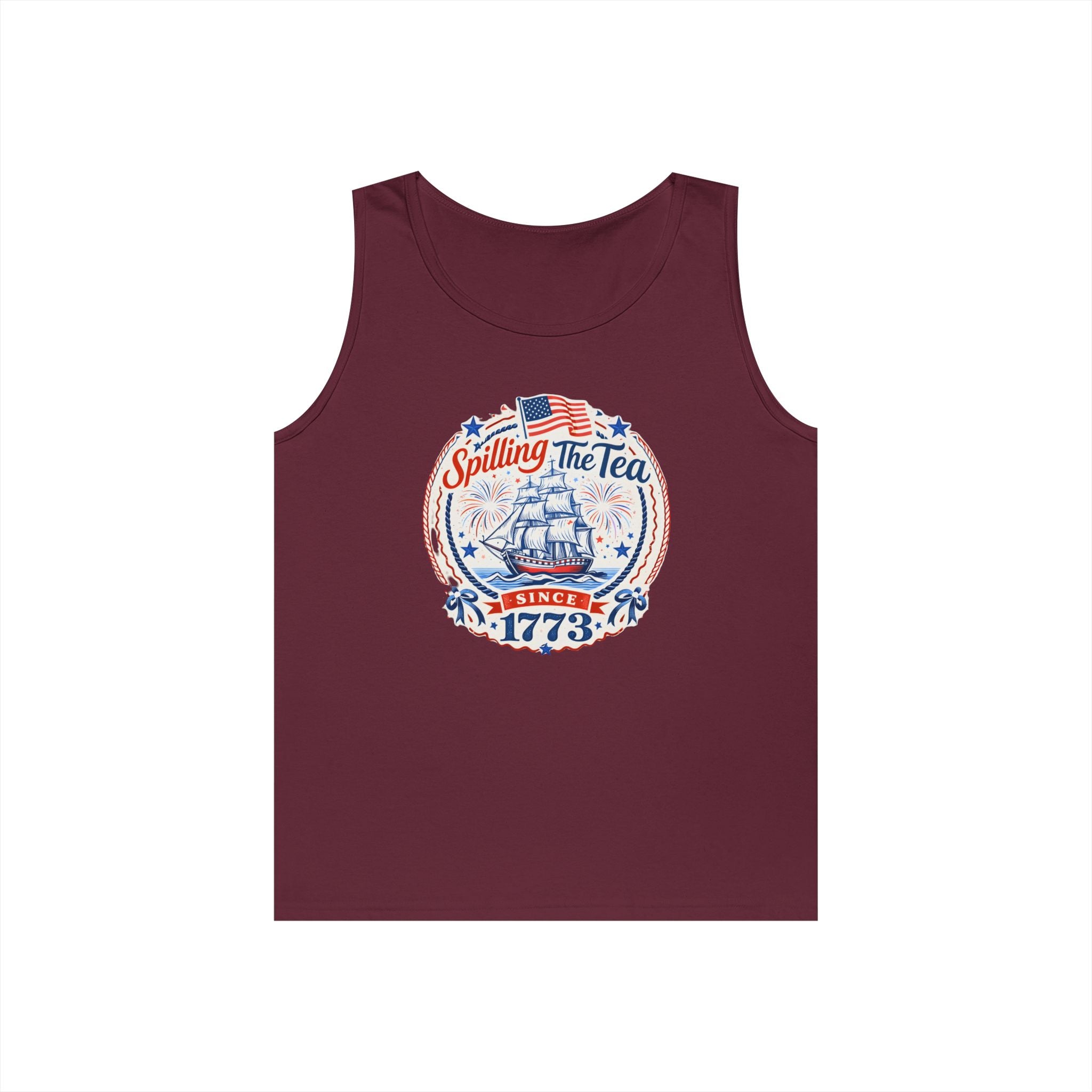 Spilling The Tea Heavy Cotton Tank Top