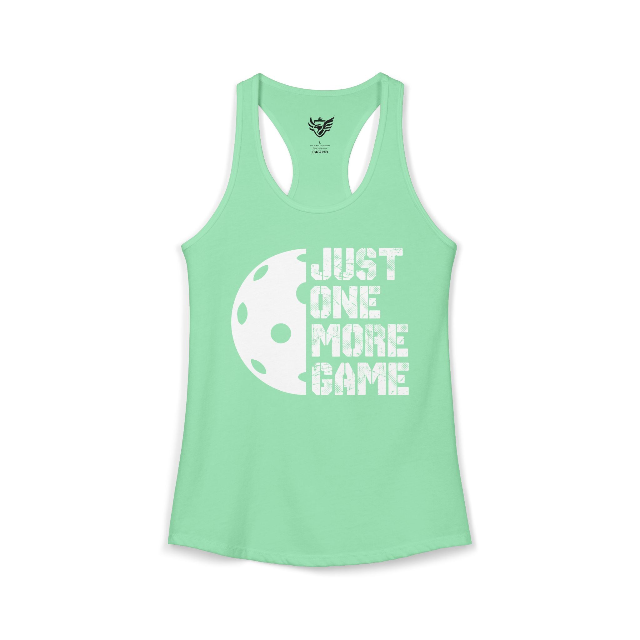 Just One More Game Ideal Racerback Tank