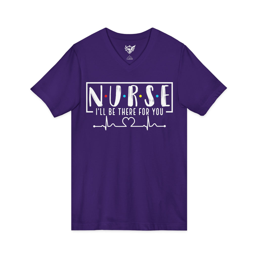 Friend's Theme Nurse Jersey Short Sleeve V-Neck Tee