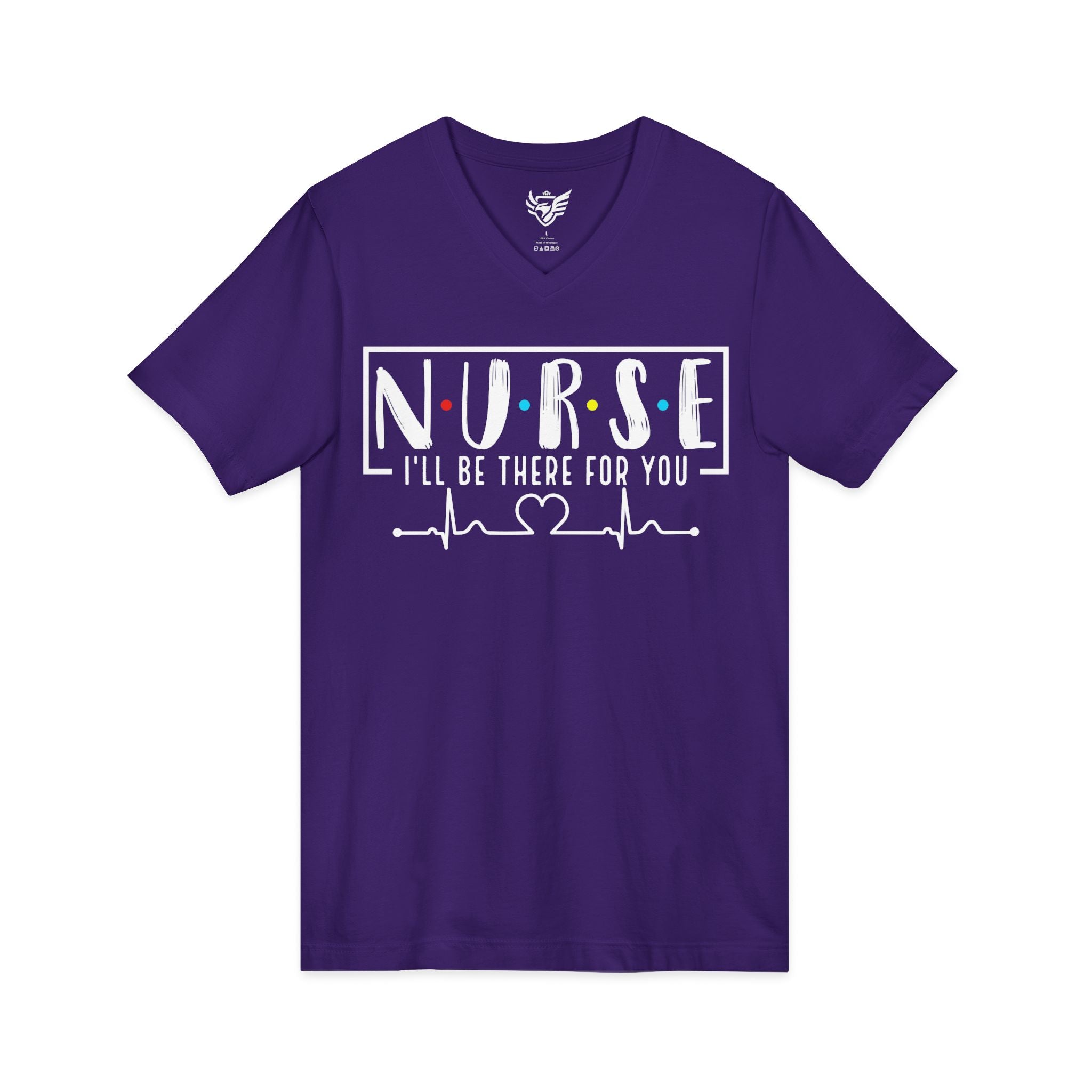 Friend's Theme Nurse Jersey Short Sleeve V-Neck Tee