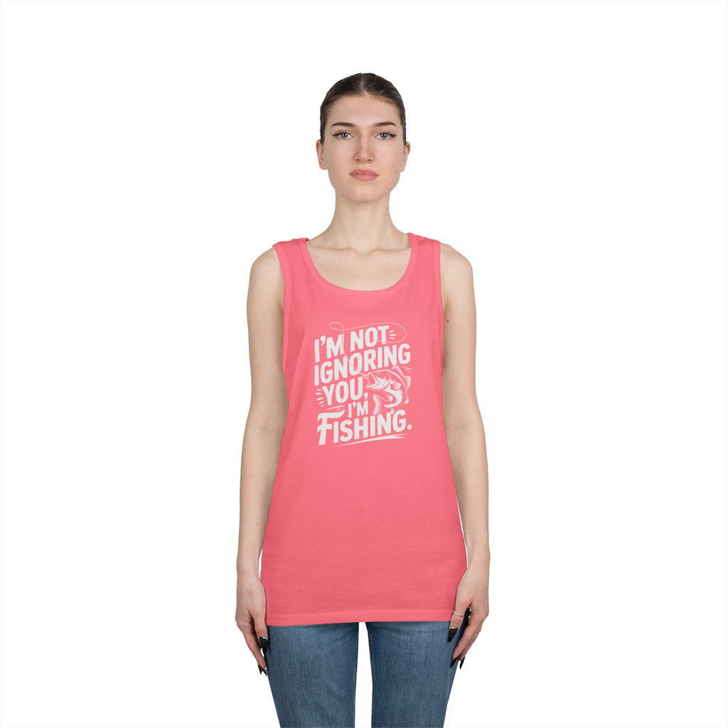 I'm Not Ignoring You Heavy Cotton Tank Top
