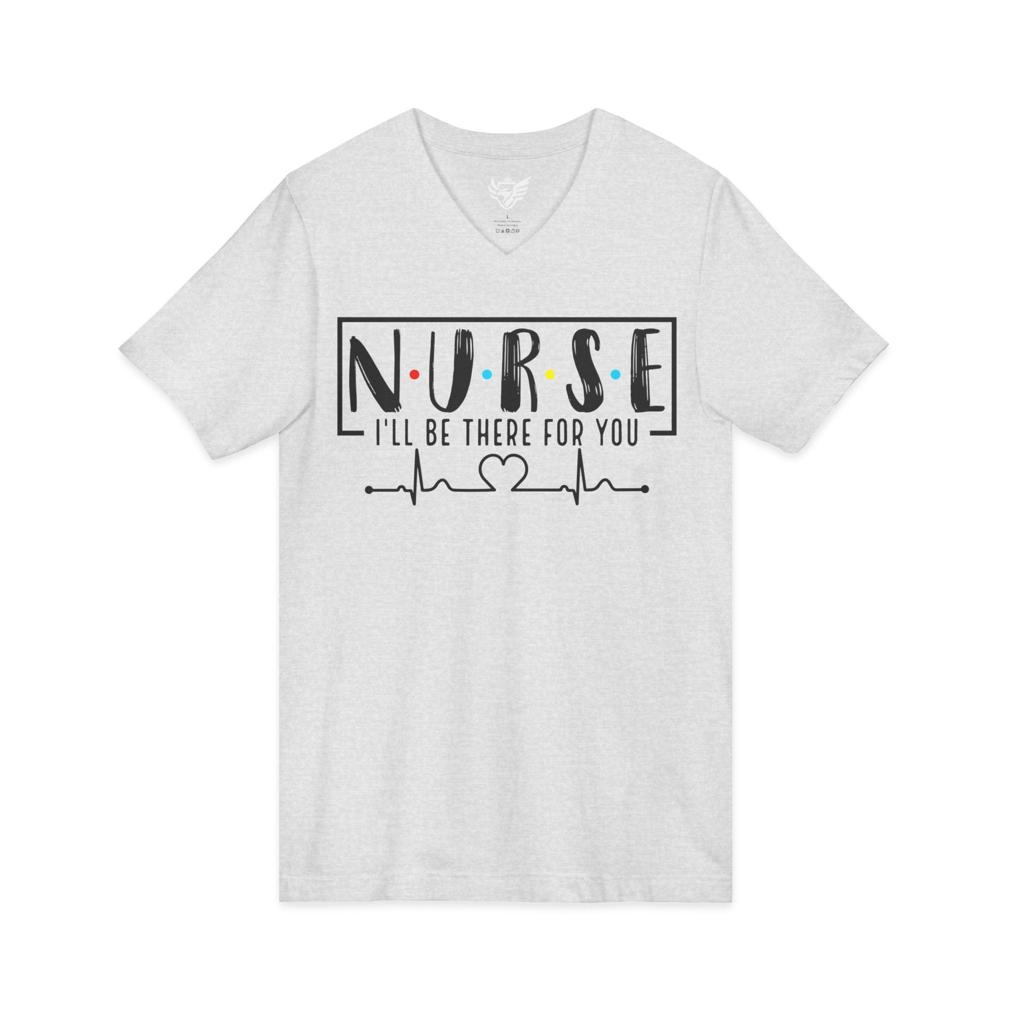 Friend's Theme Nurse Jersey Short Sleeve V-Neck Tee