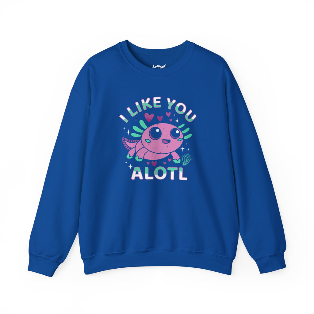 I Like You Alotl Heavy Blend™ Crewneck Sweatshirt