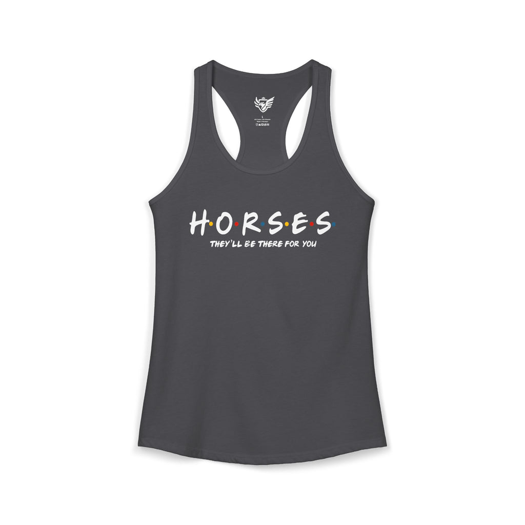 Horses, Friends Theme Ideal Racerback Tank