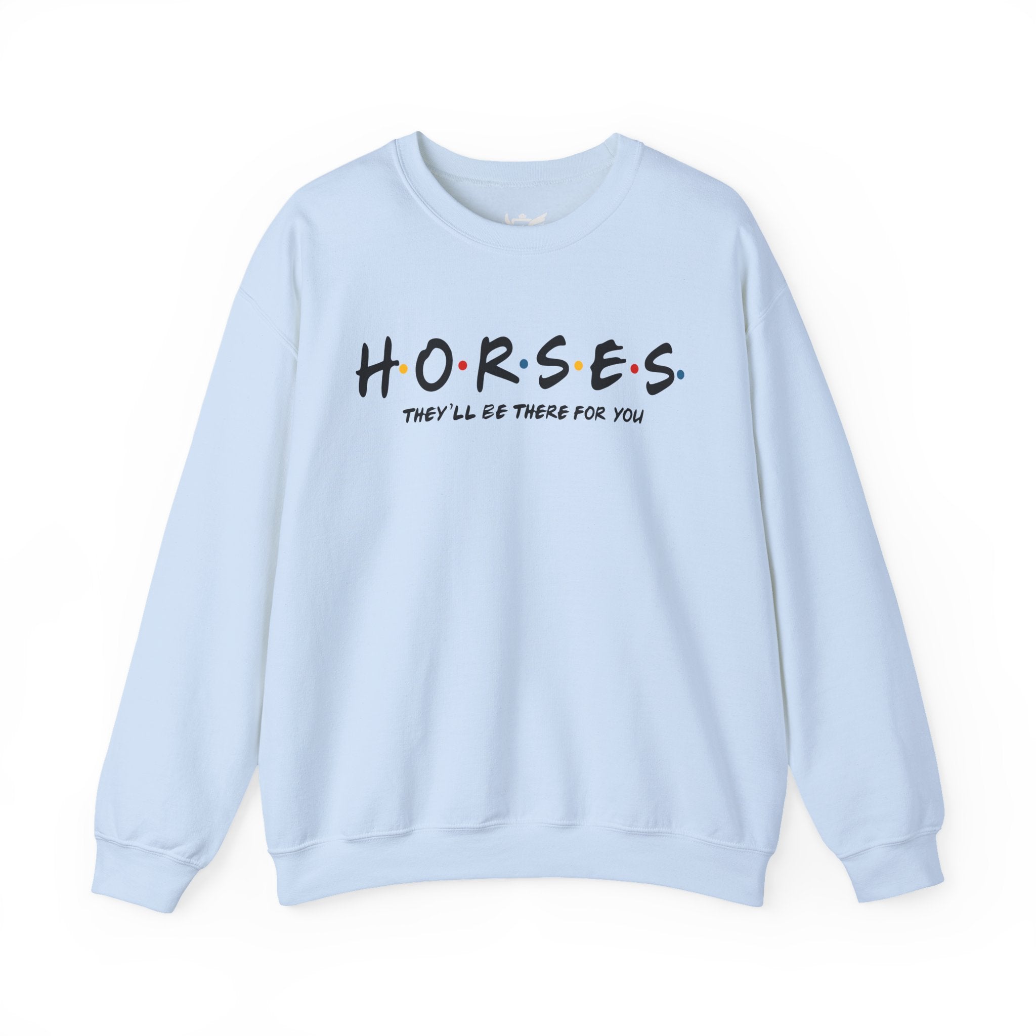Horses, Friends Theme Heavy Blend™ Crewneck Sweatshirt