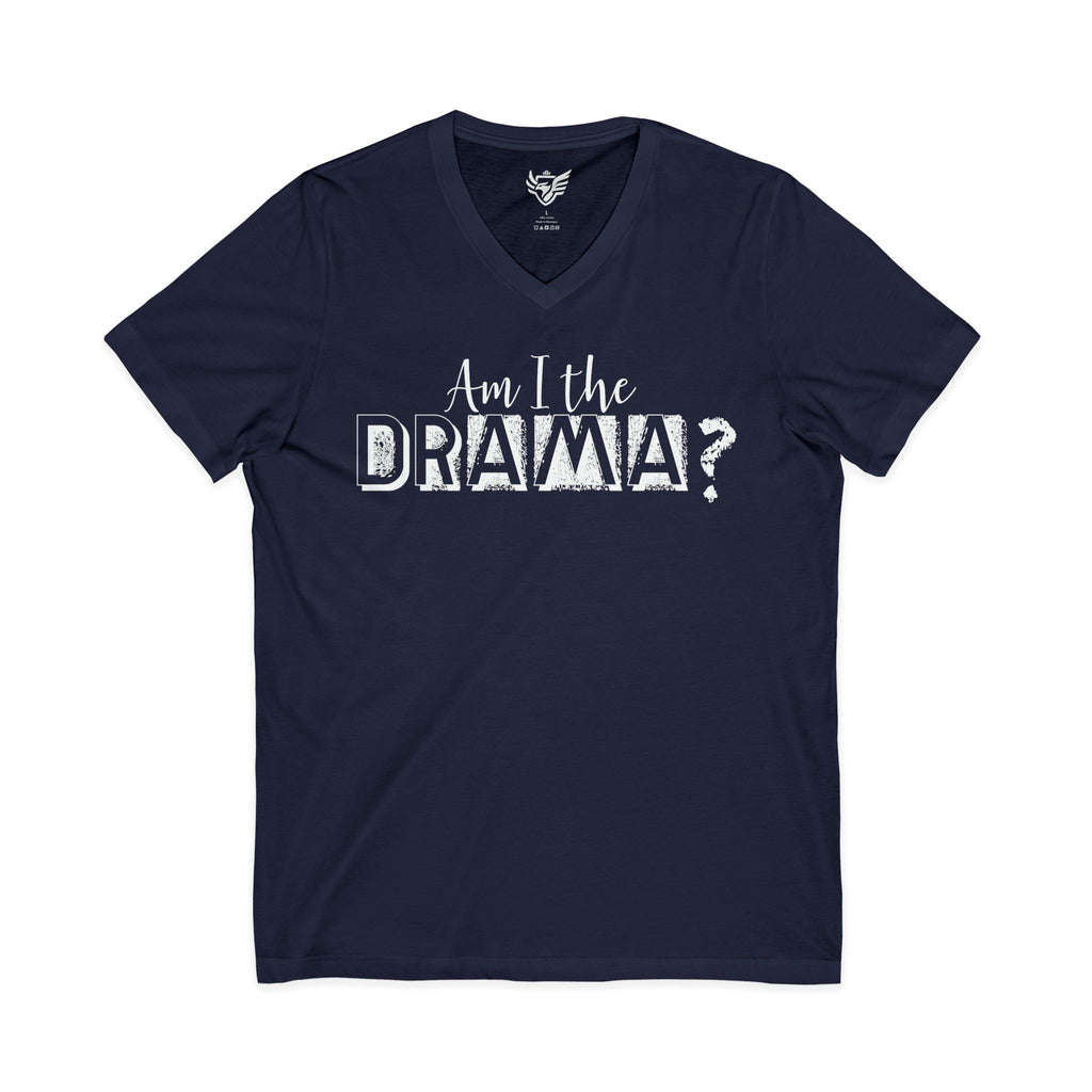 Drama Jersey Short Sleeve V-Neck Tee