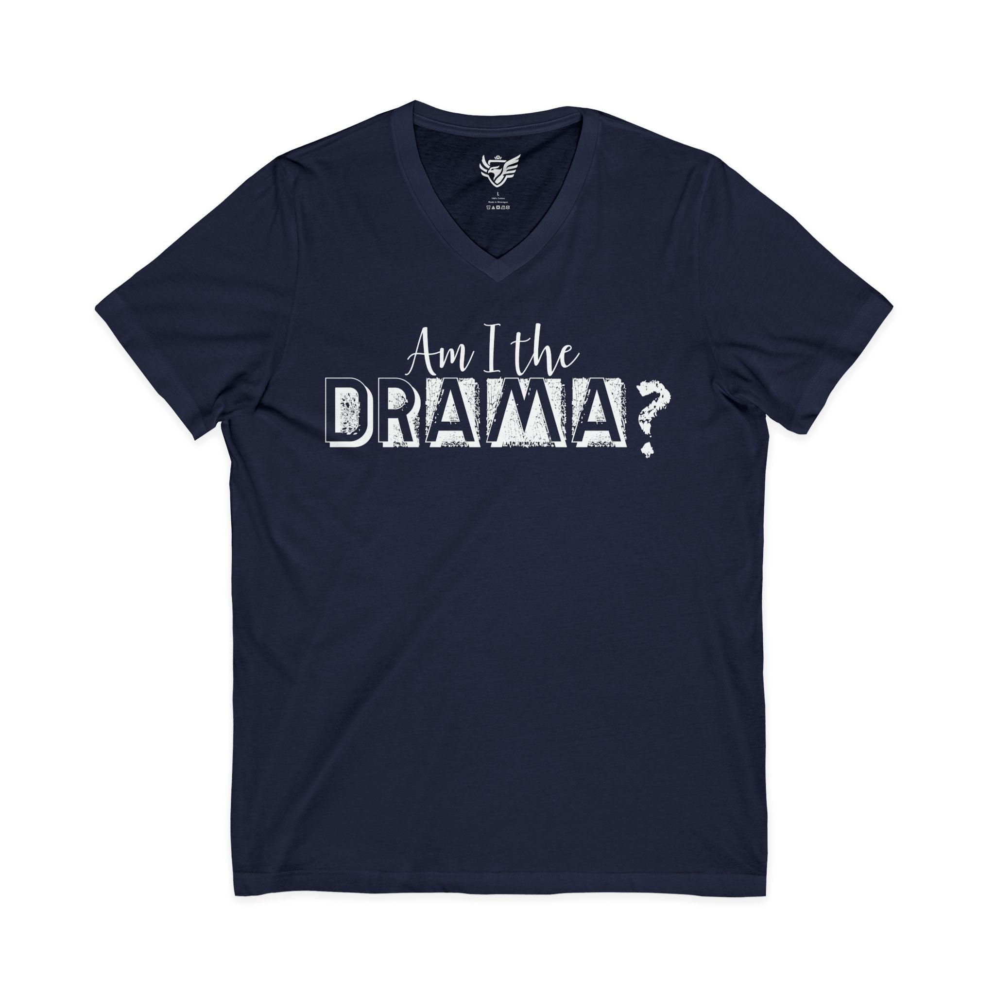 Drama Jersey Short Sleeve V-Neck Tee