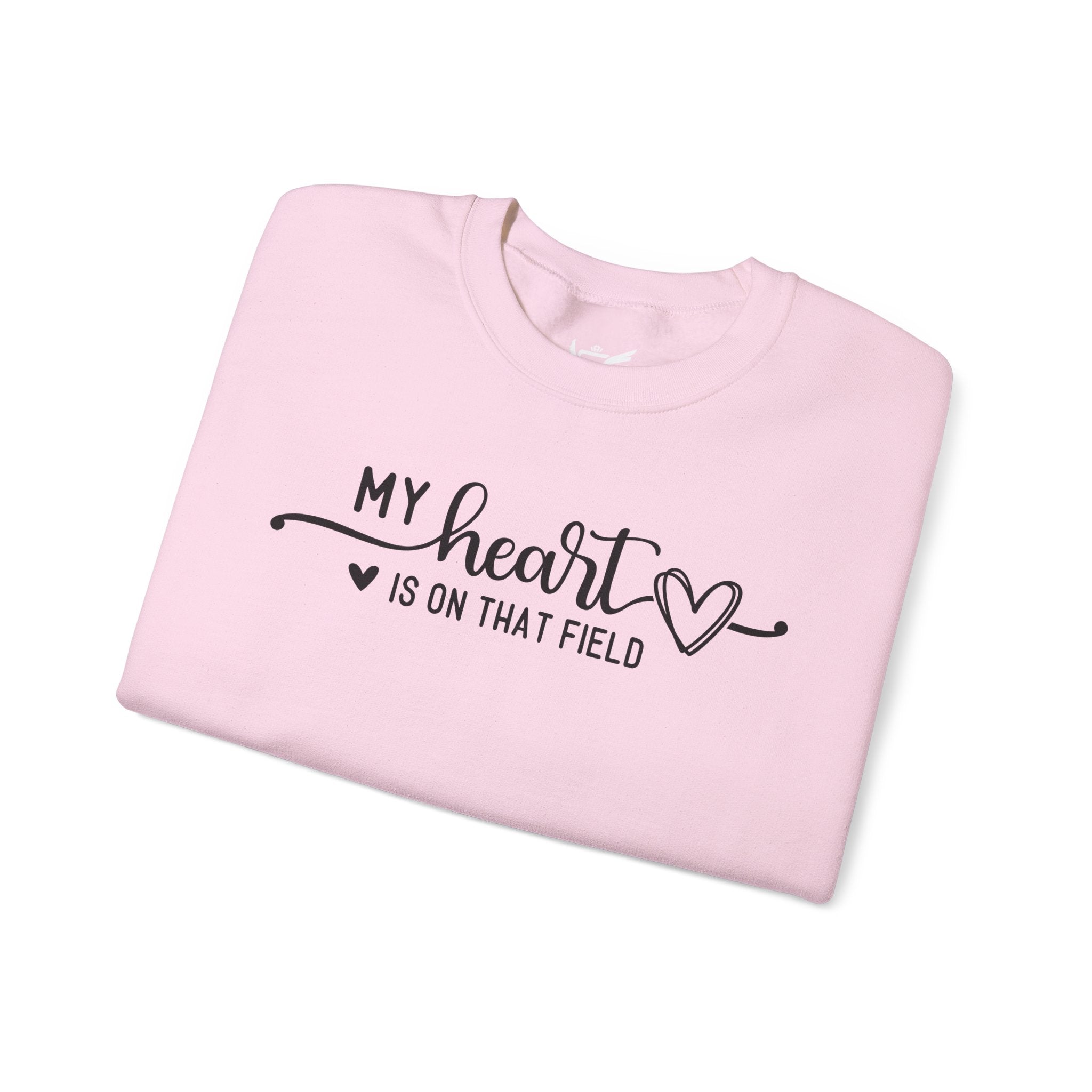 My Heart is on that Field Heavy Blend™ Crewneck Sweatshirt