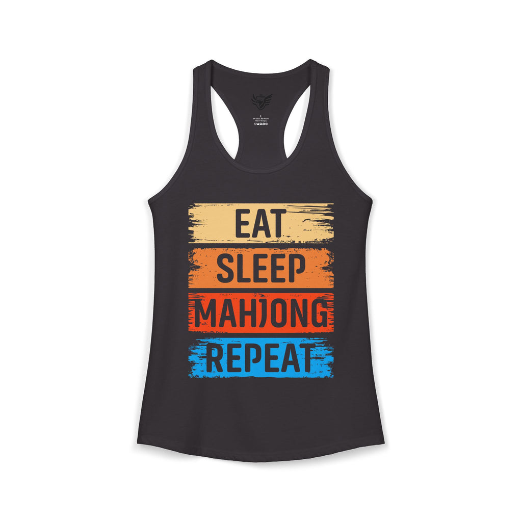 Eat Sleep Mahjong Repeat Ideal Racerback Tank