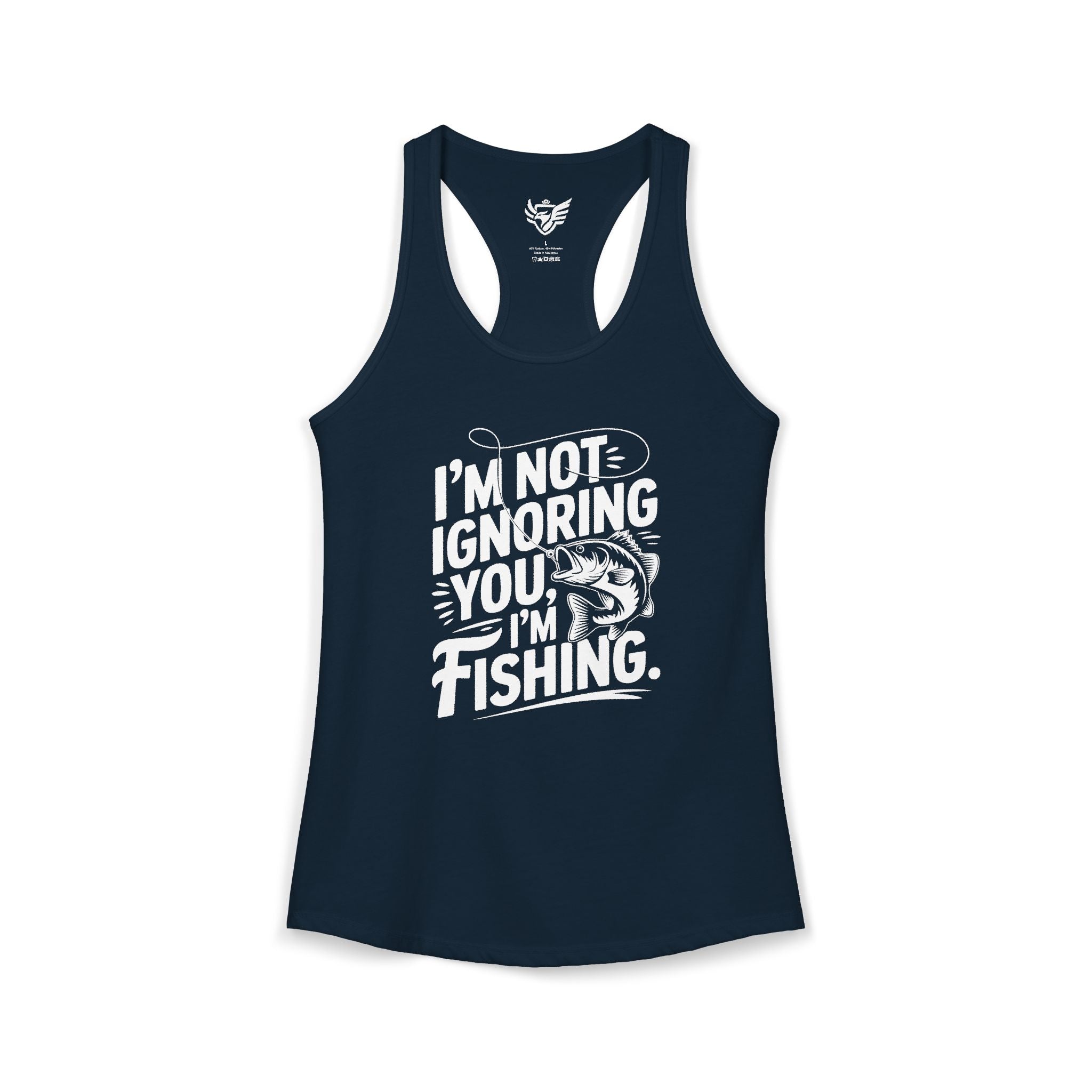 I'm Not Ignoring You Ideal Racerback Tank