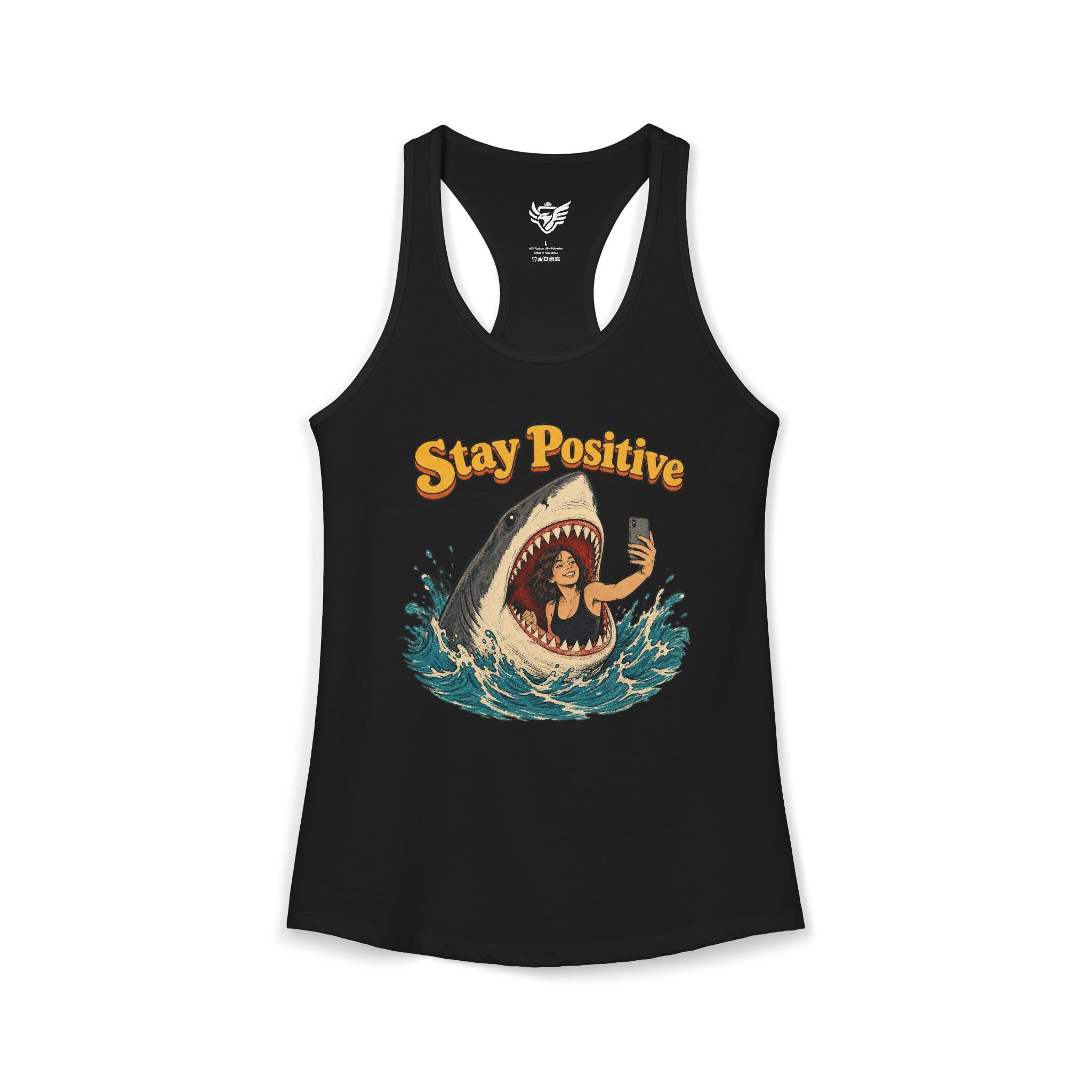 Stay Positive Ideal Racerback Tank