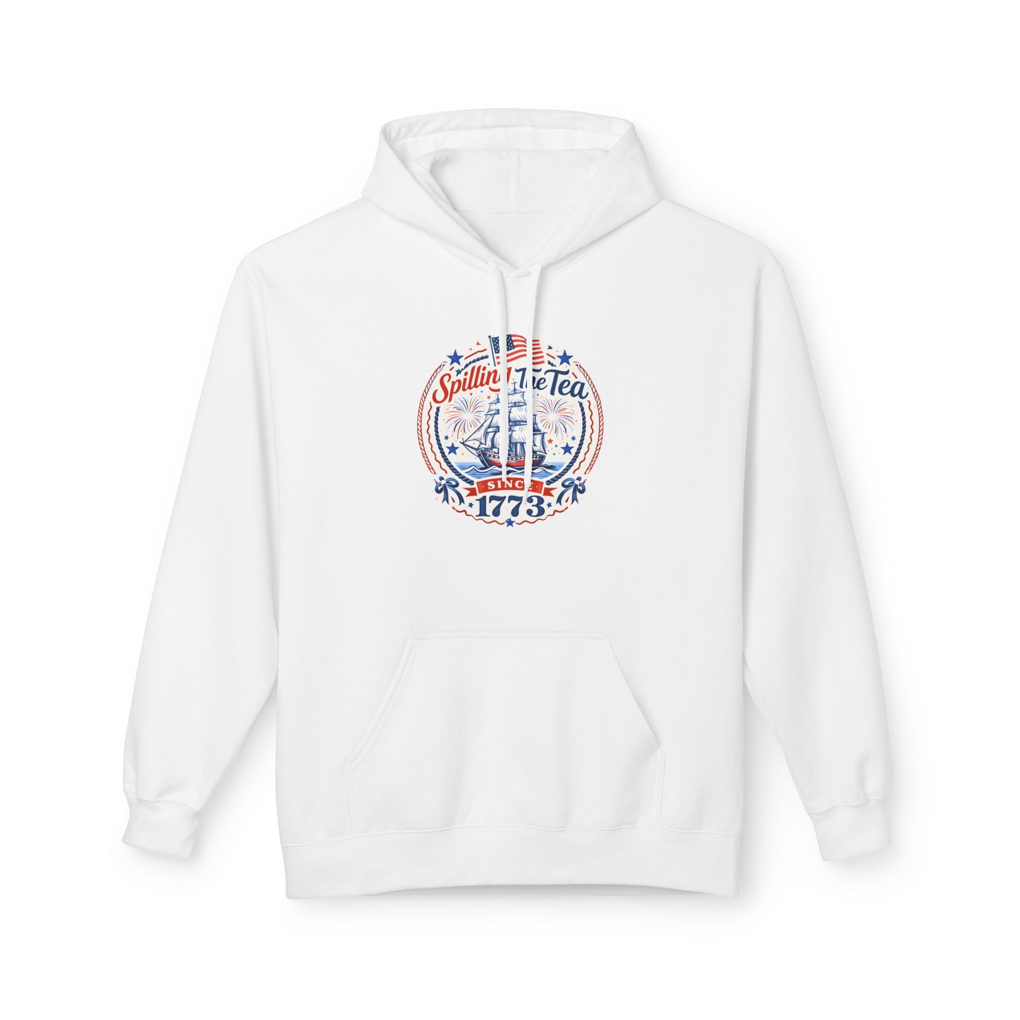 Spilling The Tea Midweight Softstyle Fleece Hoodie