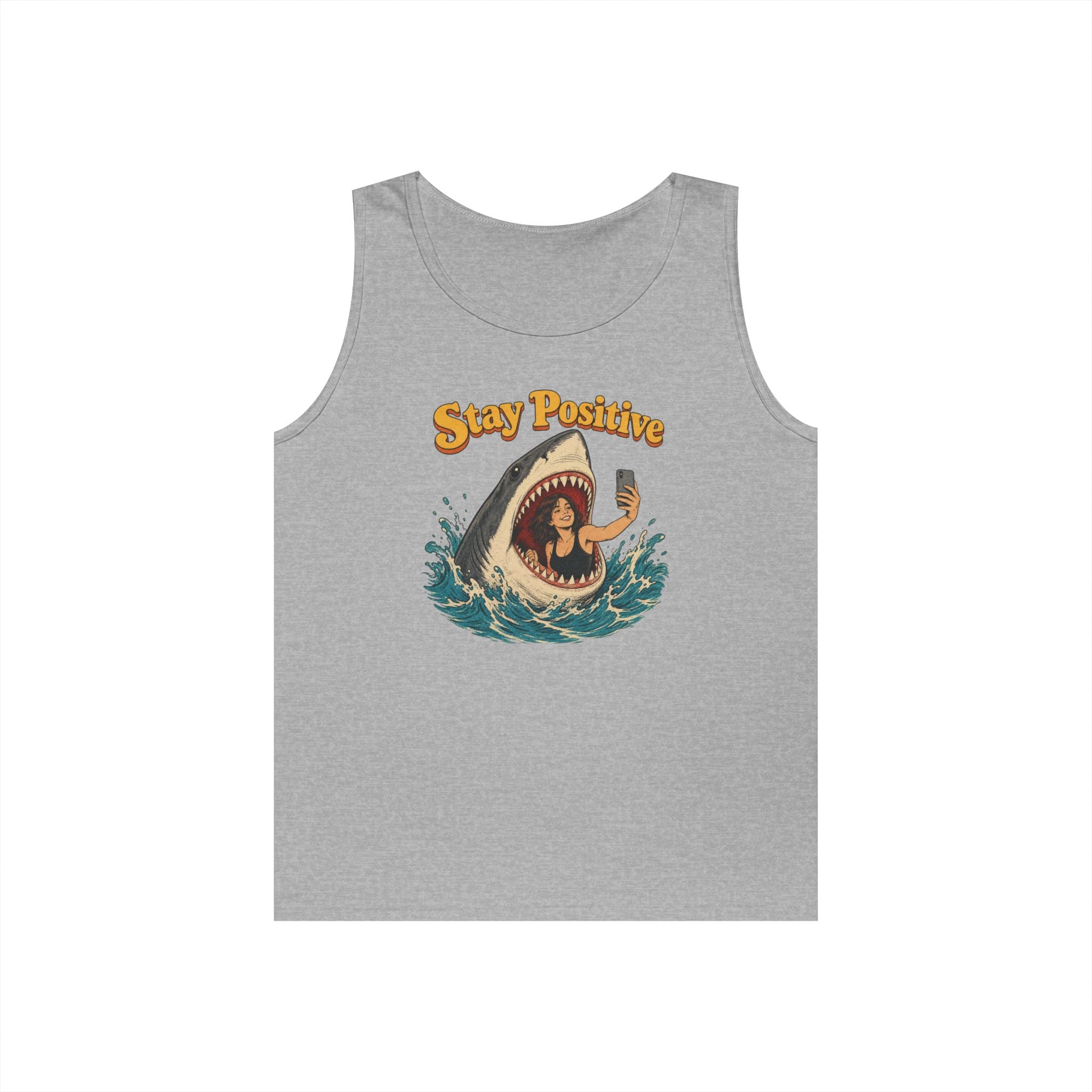 Stay Positive Heavy Cotton Tank Top