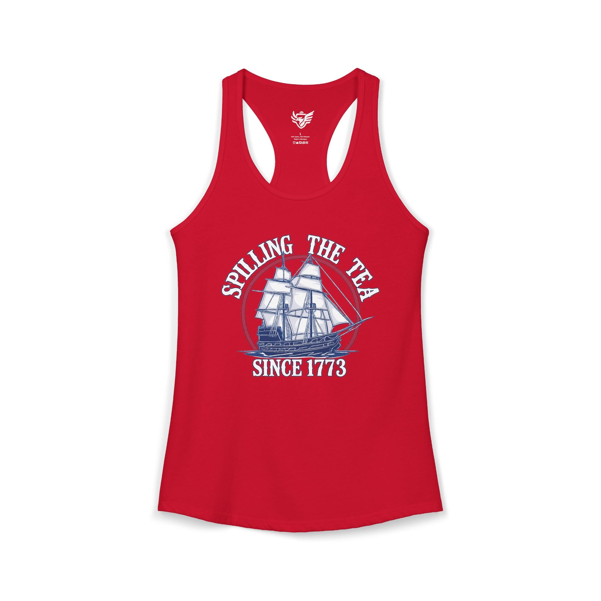 Spilling The Tea Ideal Racerback Tank