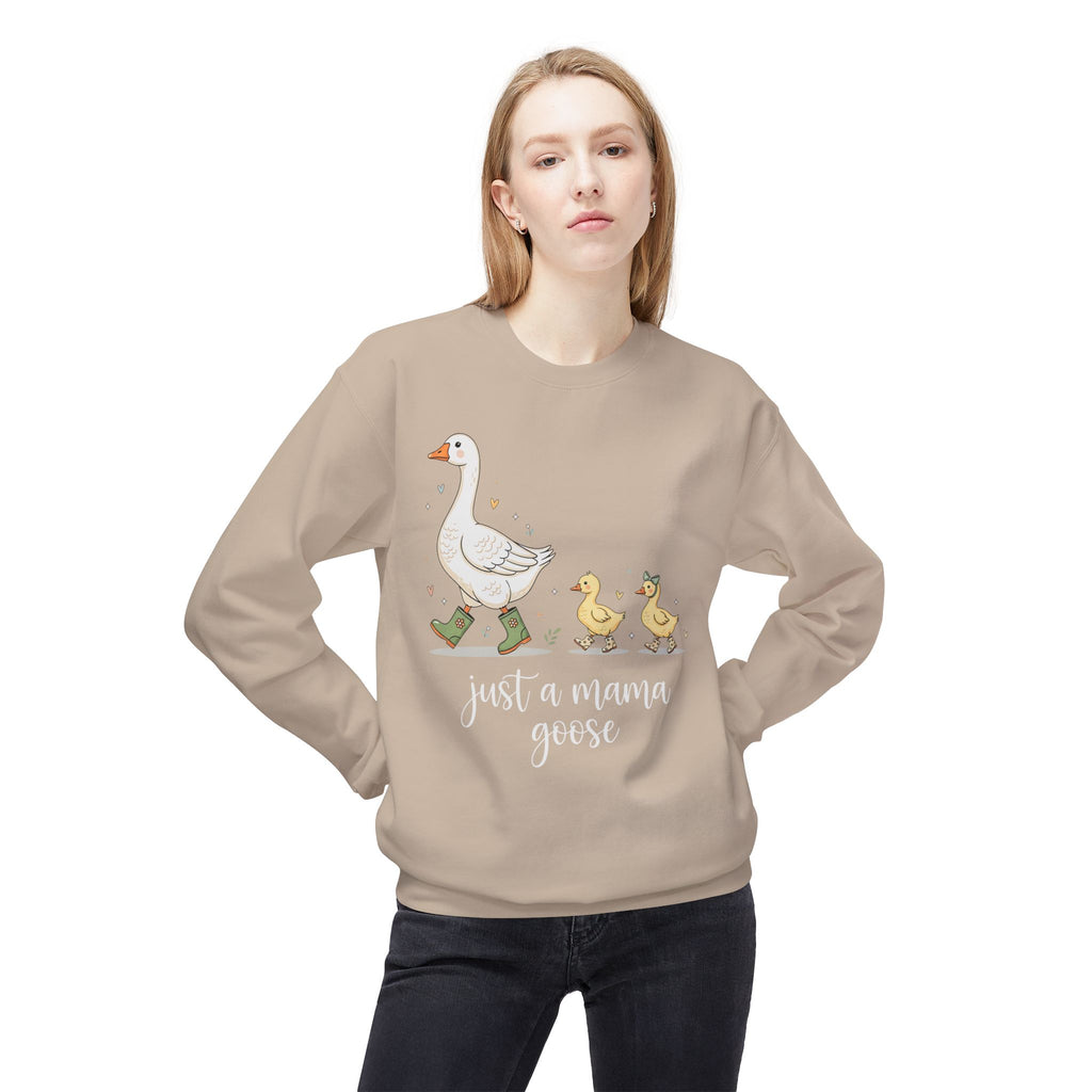 Just a Mama Goose Midweight Softstyle Fleece Crewneck Sweatshirt