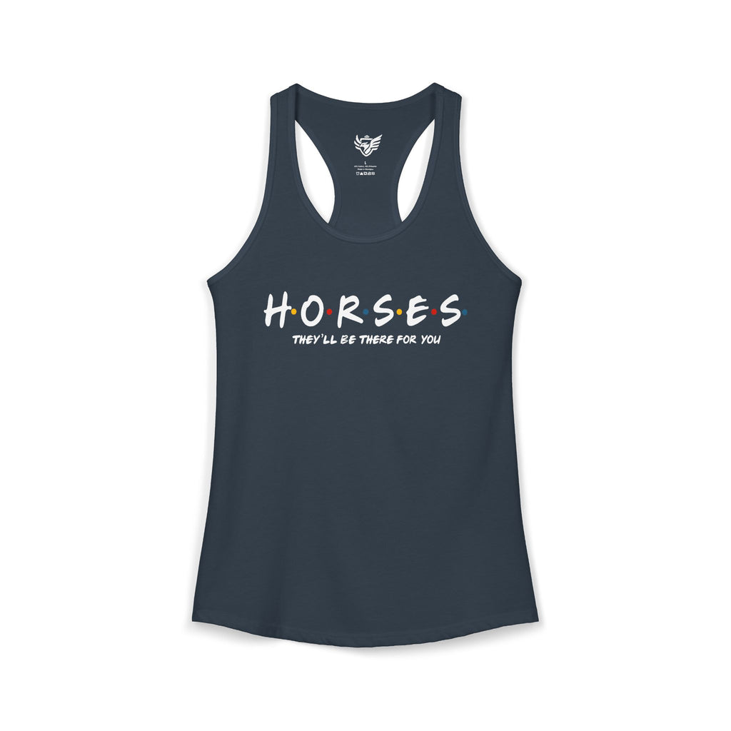 Horses, Friends Theme Ideal Racerback Tank