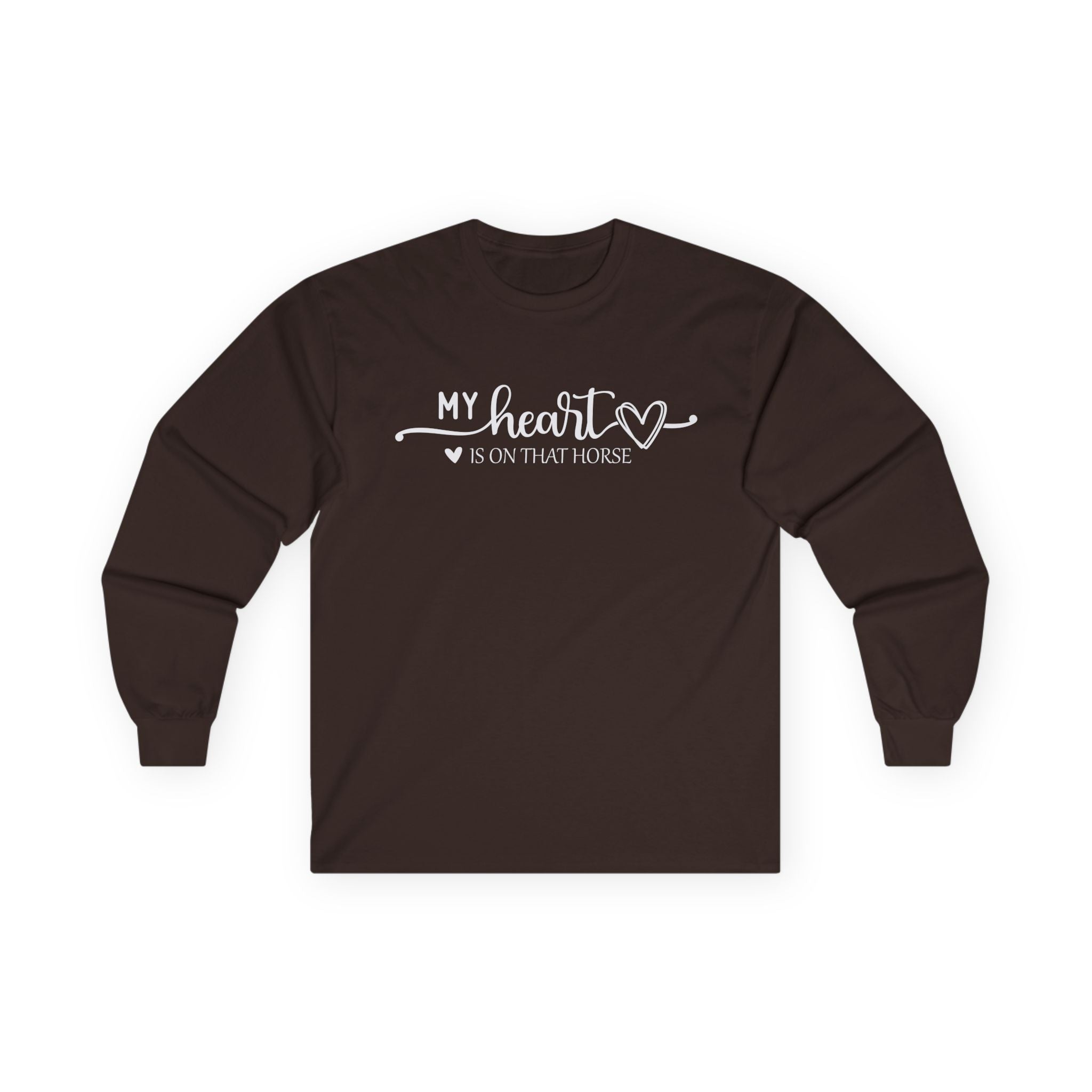Heart on Horse Cotton Long Sleeve Tee