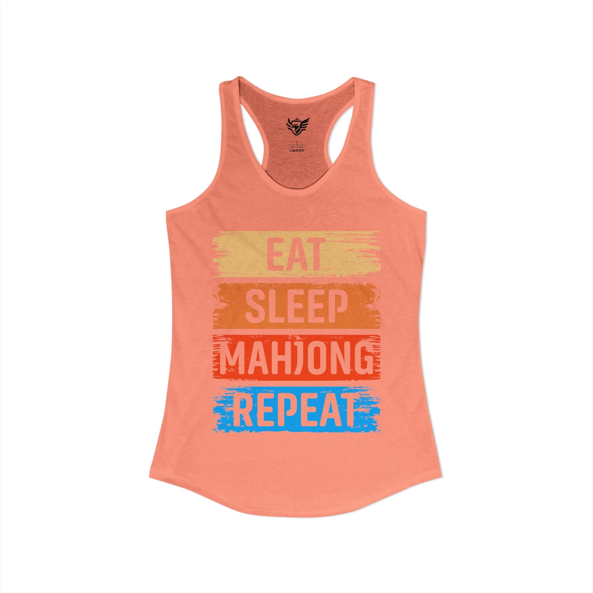 Eat Sleep Mahjong Repeat Ideal Racerback Tank