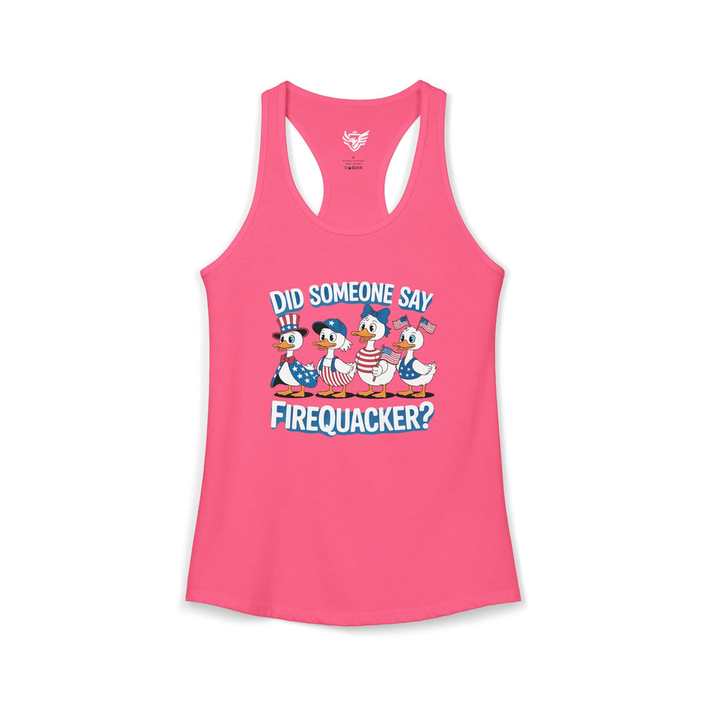 Firequackers Ideal Racerback Tank
