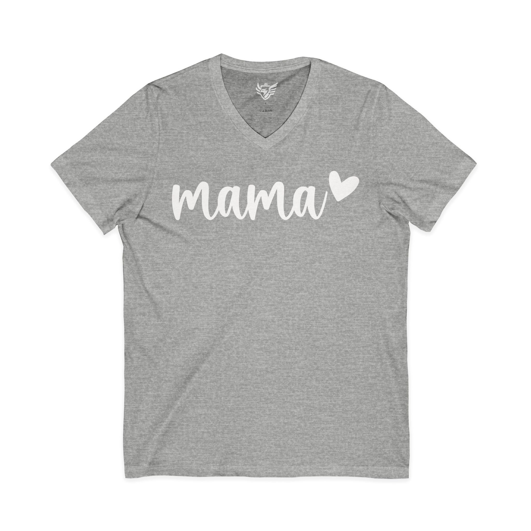 Mama Jersey Short Sleeve V-Neck Tee