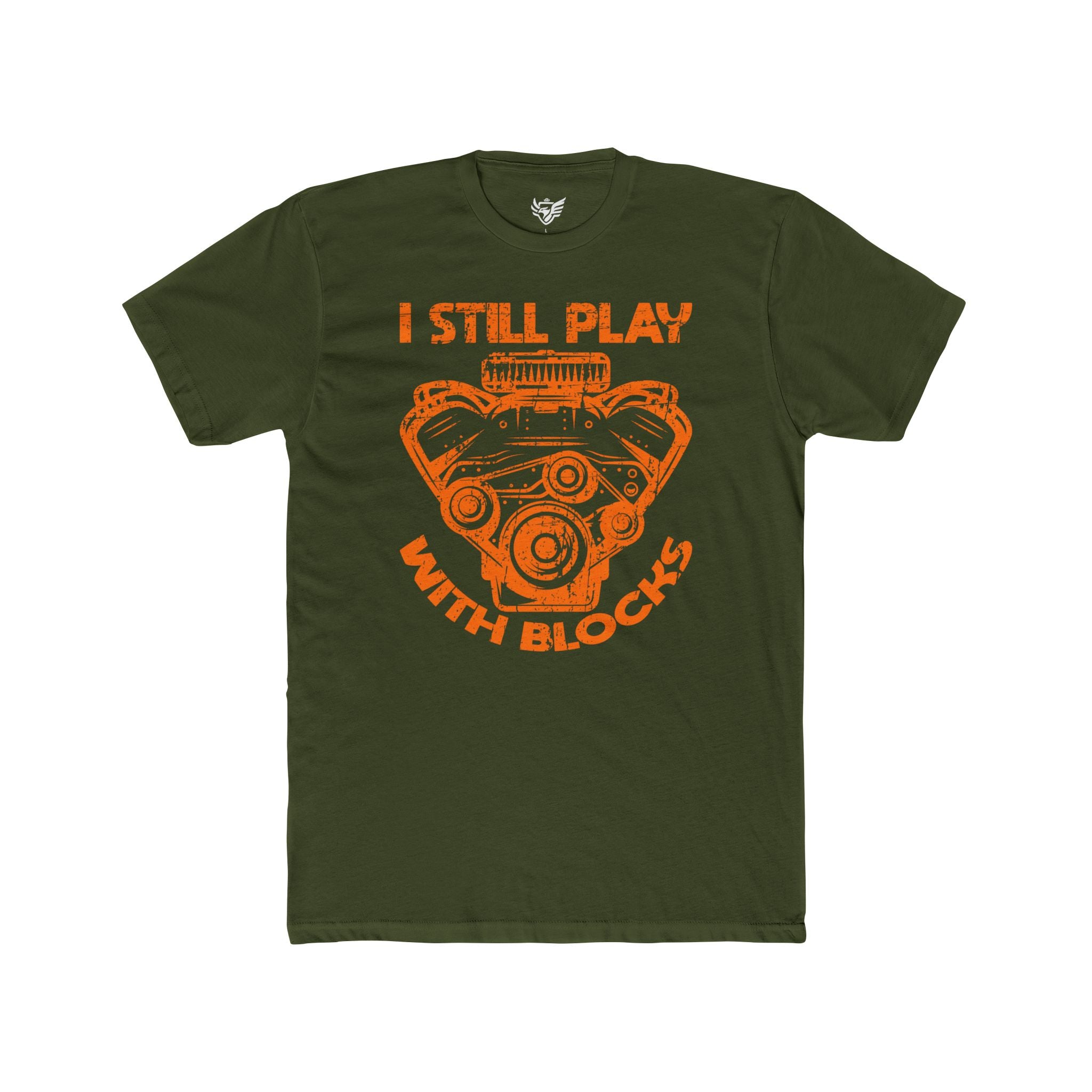 Engine Block Cotton Crew Tee