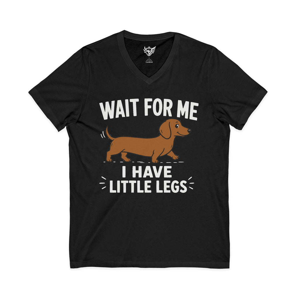 Little Legs Jersey Short Sleeve V-Neck Tee