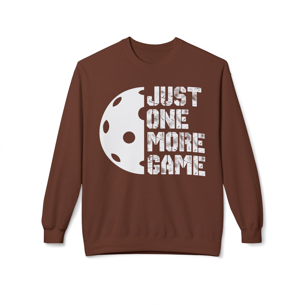 Just One More Game Midweight Softstyle Fleece Crewneck Sweatshirt