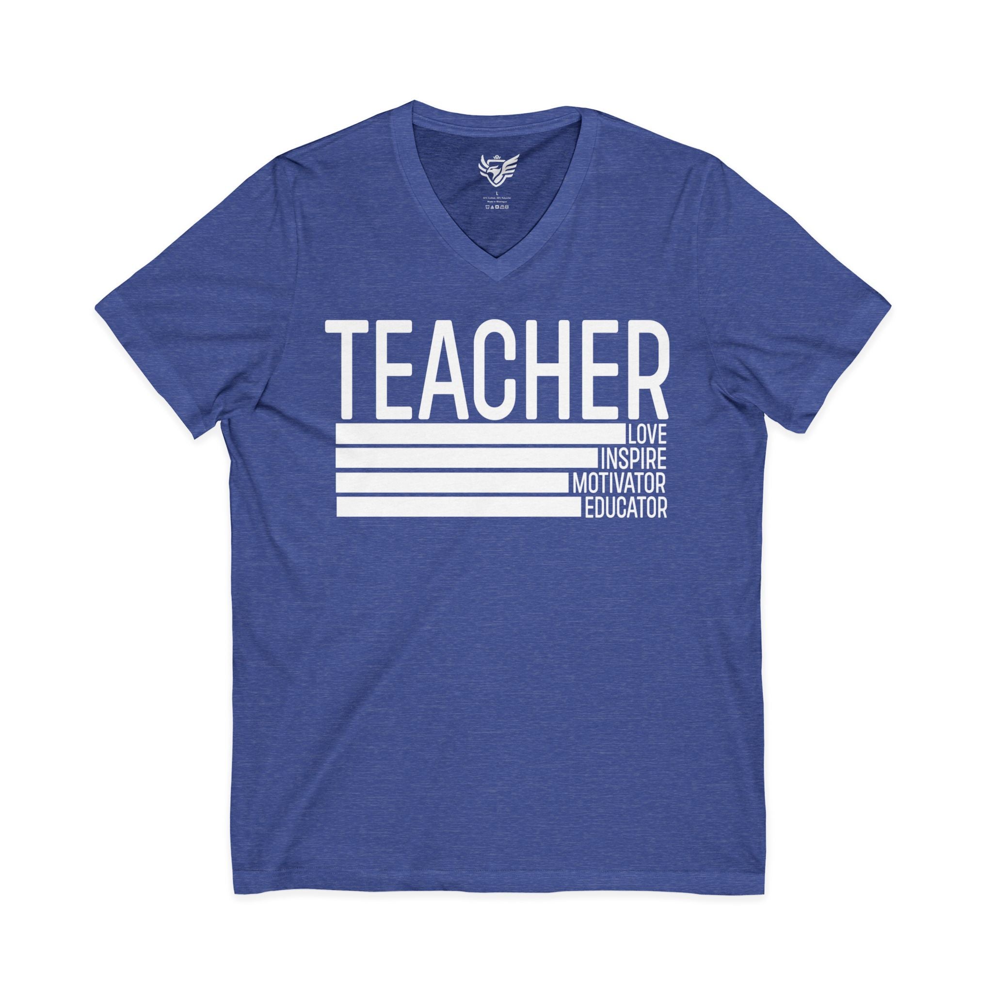 Teacher Jersey Short Sleeve V-Neck Tee