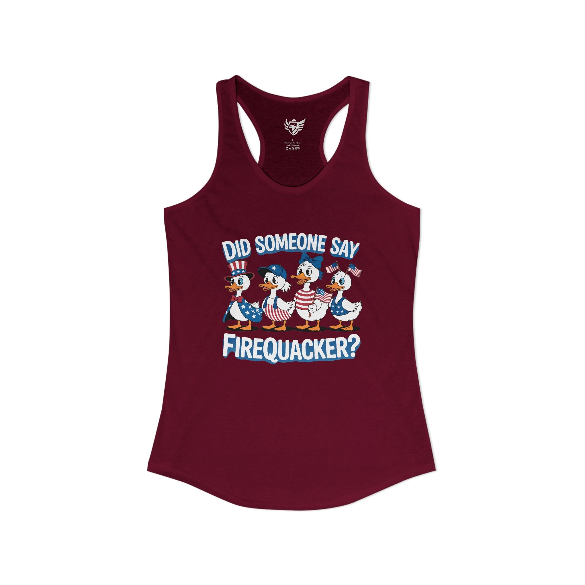 Firequackers Ideal Racerback Tank