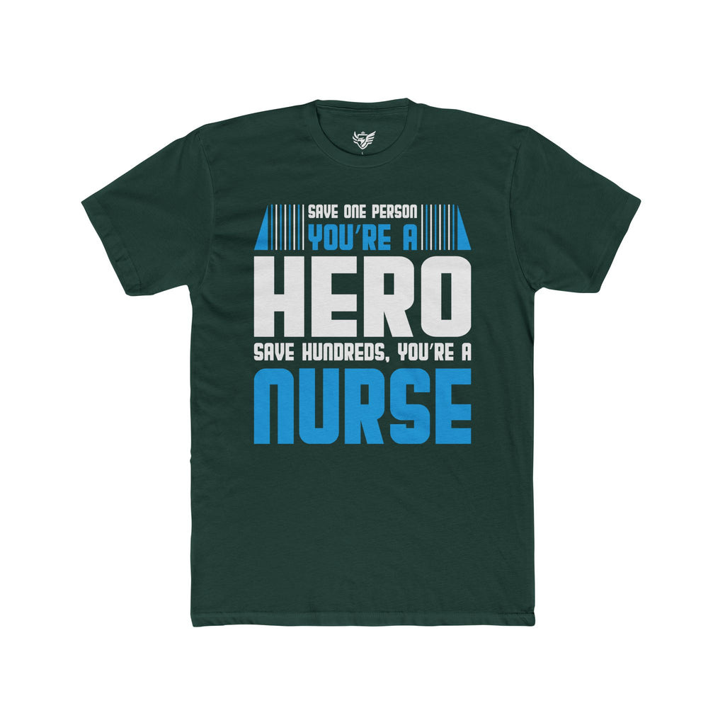 Nurses Are Heroes Cotton Crew Tee
